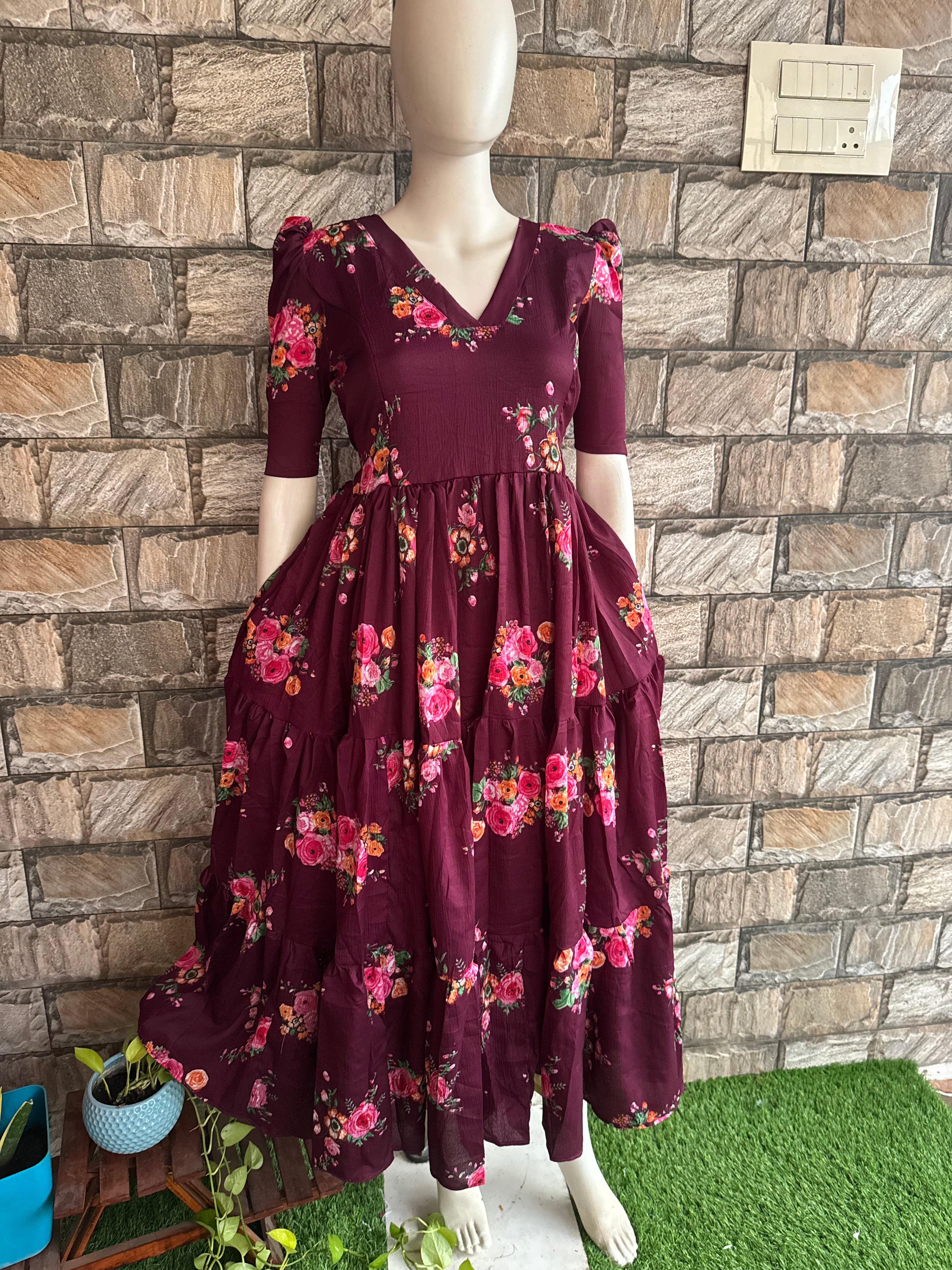 Delta Maternity maxi  PLUM SHADE