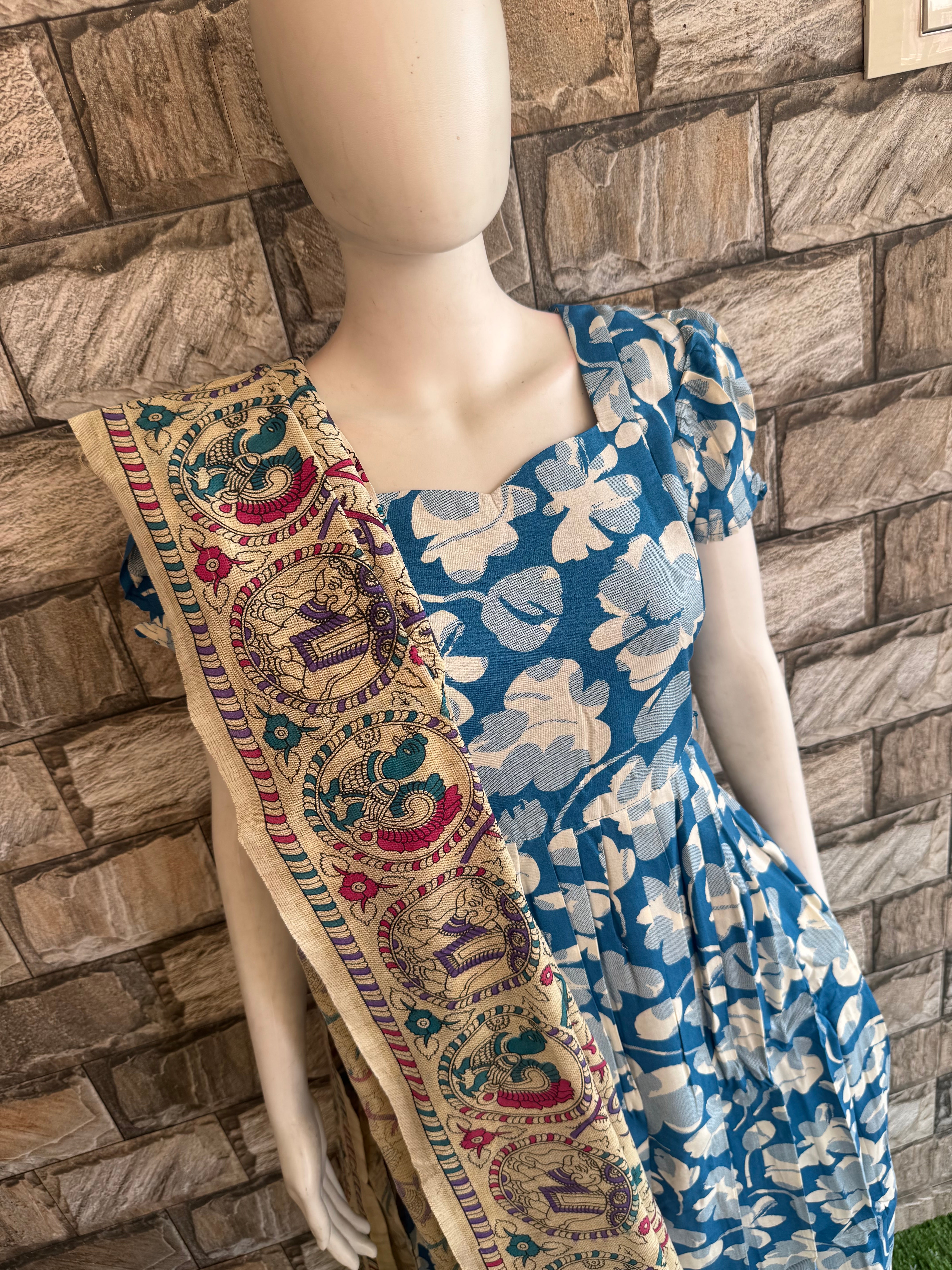 KalamKari Madhubhani Dupatta