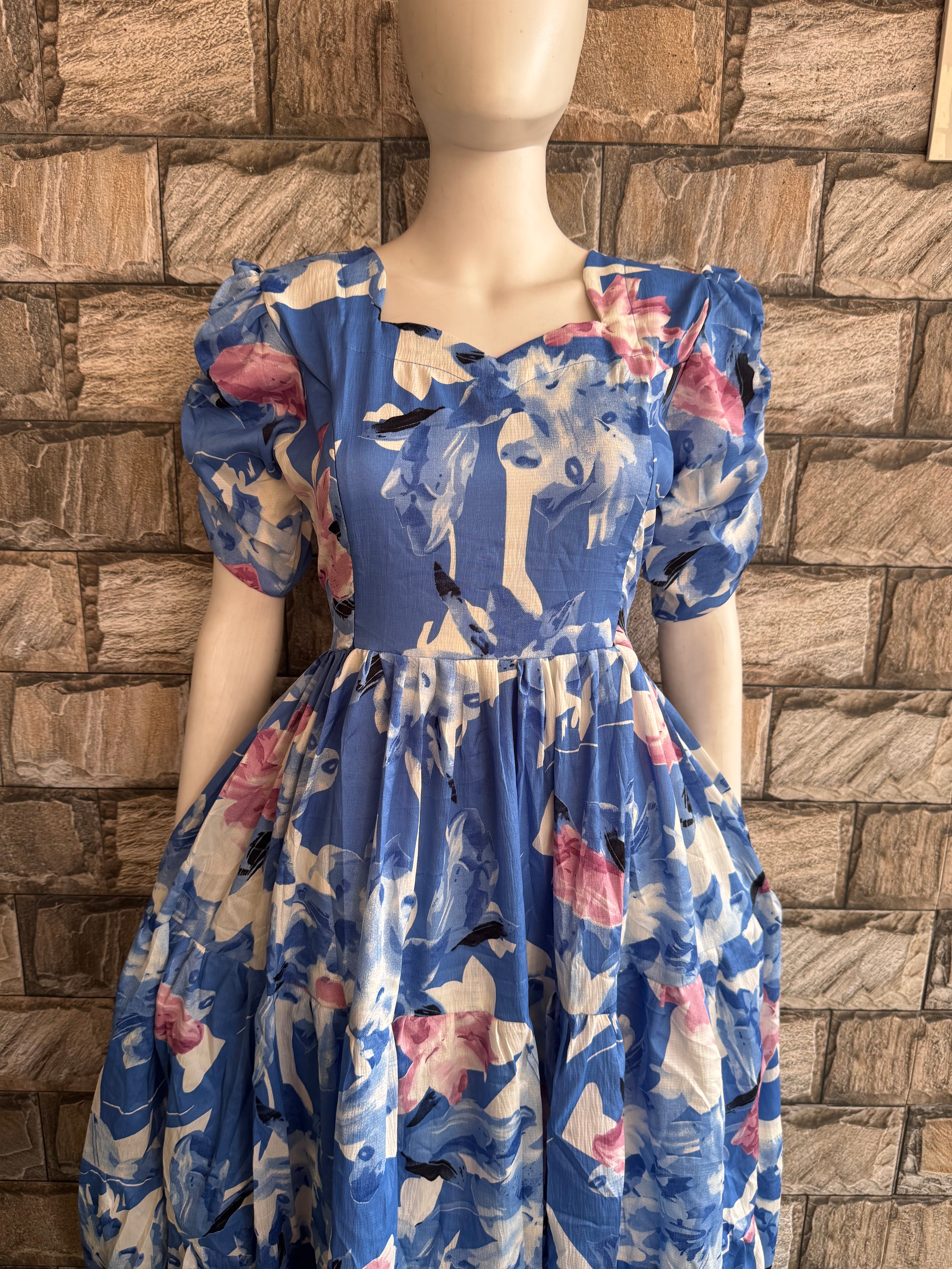 Ujala blue delta maternity maxi