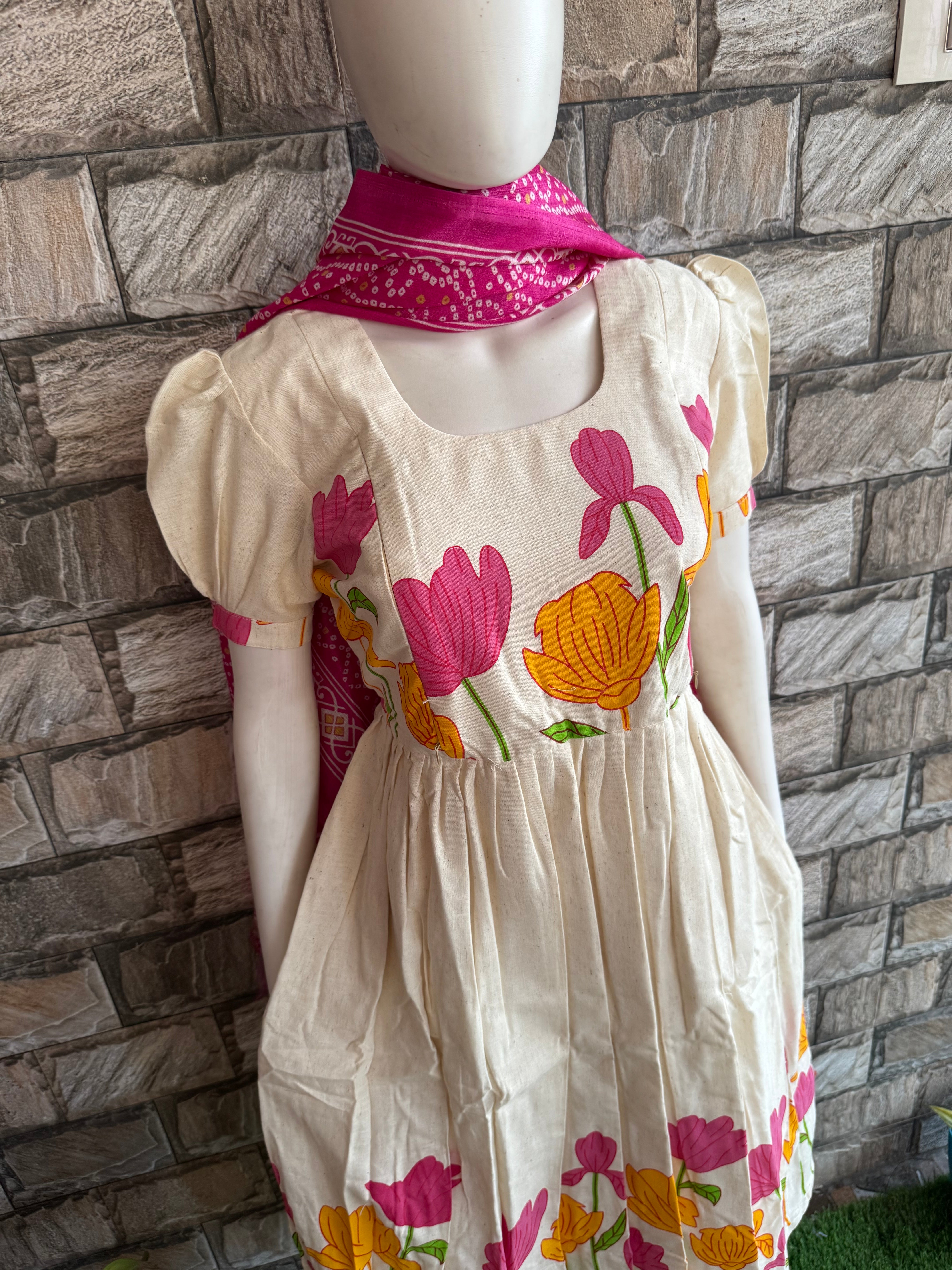 Daman Pink Maternity maxi