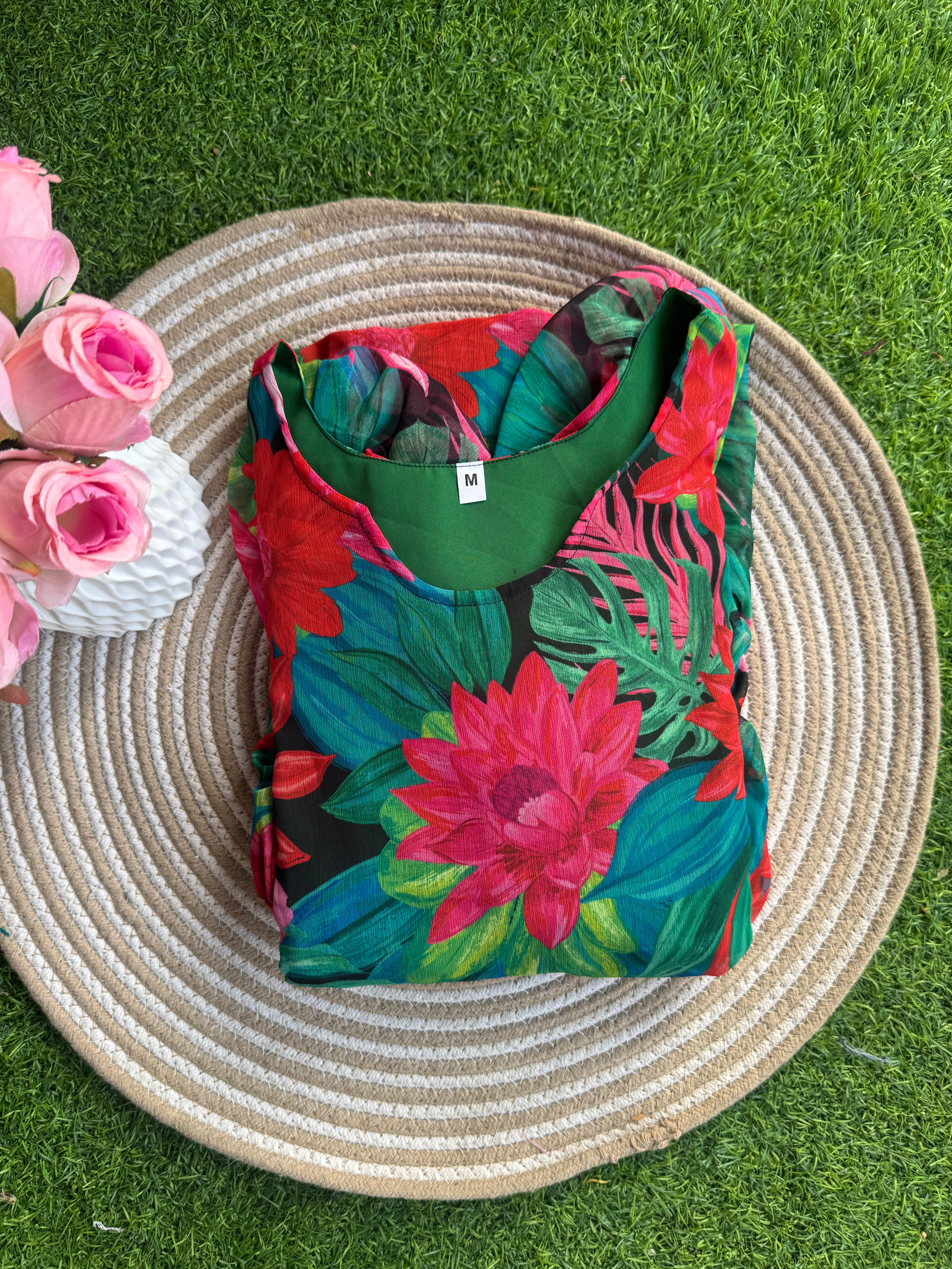 Lotus Georgette Maternity Maxi