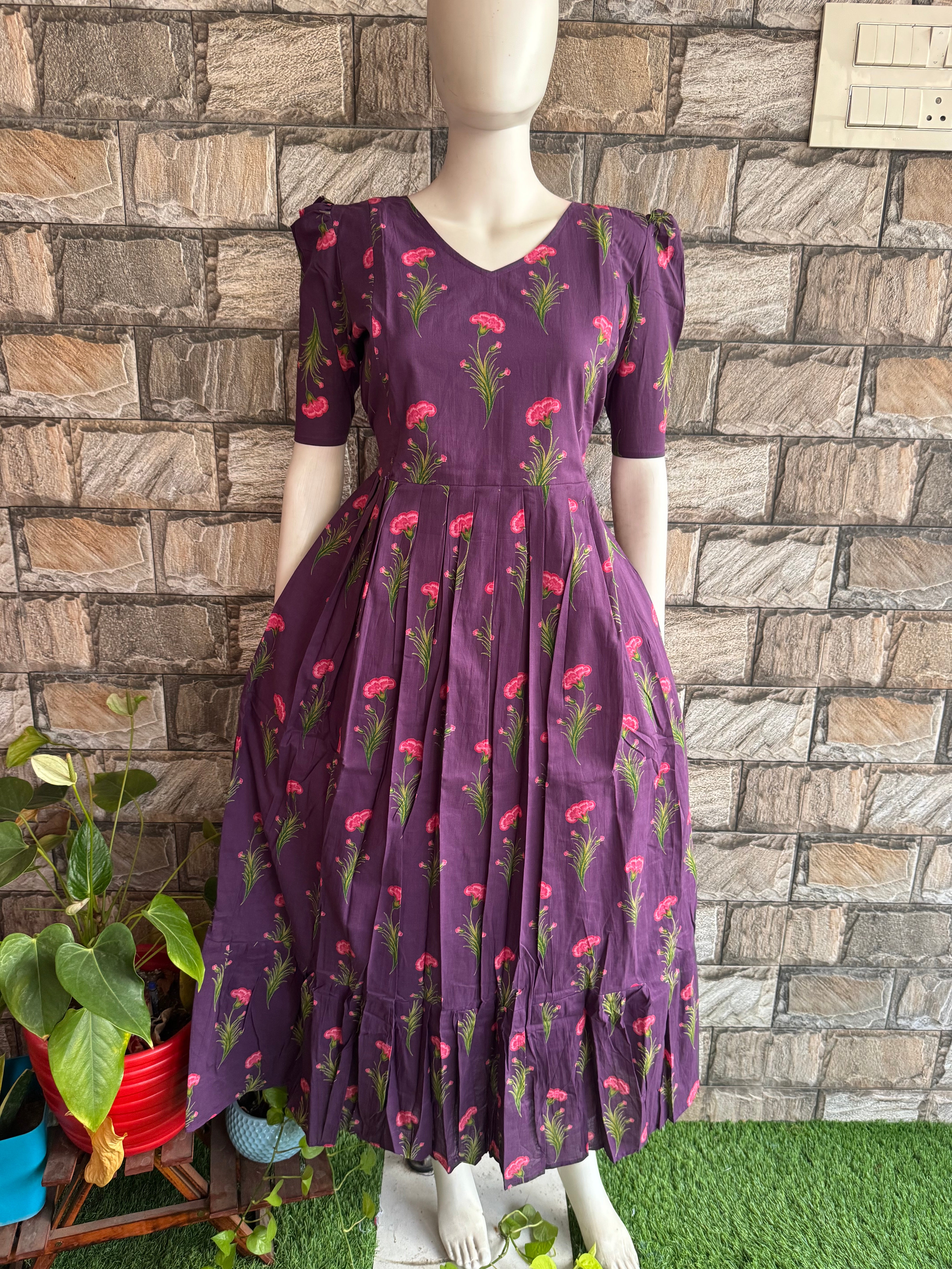 Pale Tulip soft cotton Maternity maxi