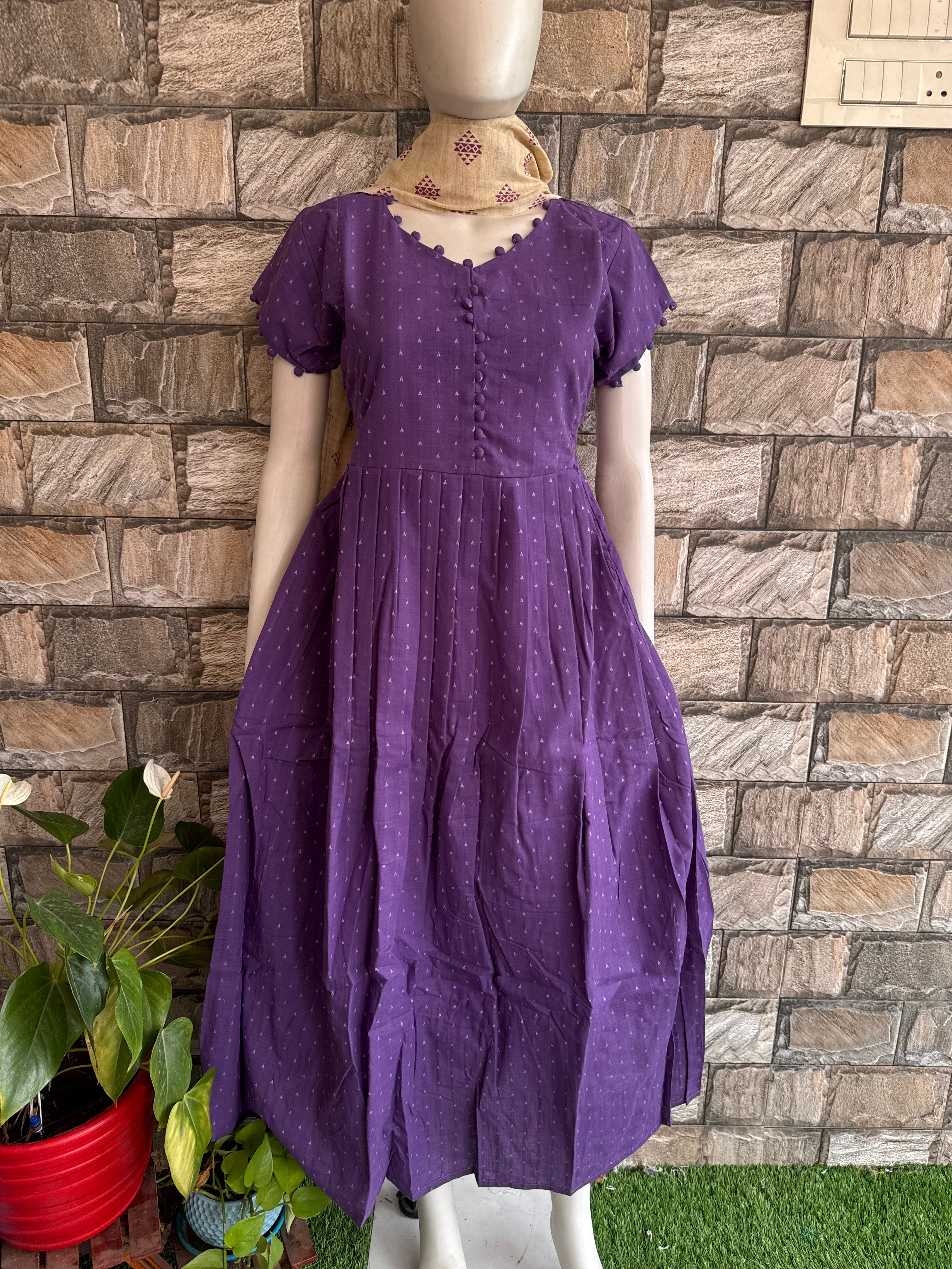 Handloom Cotton Maternity maxi