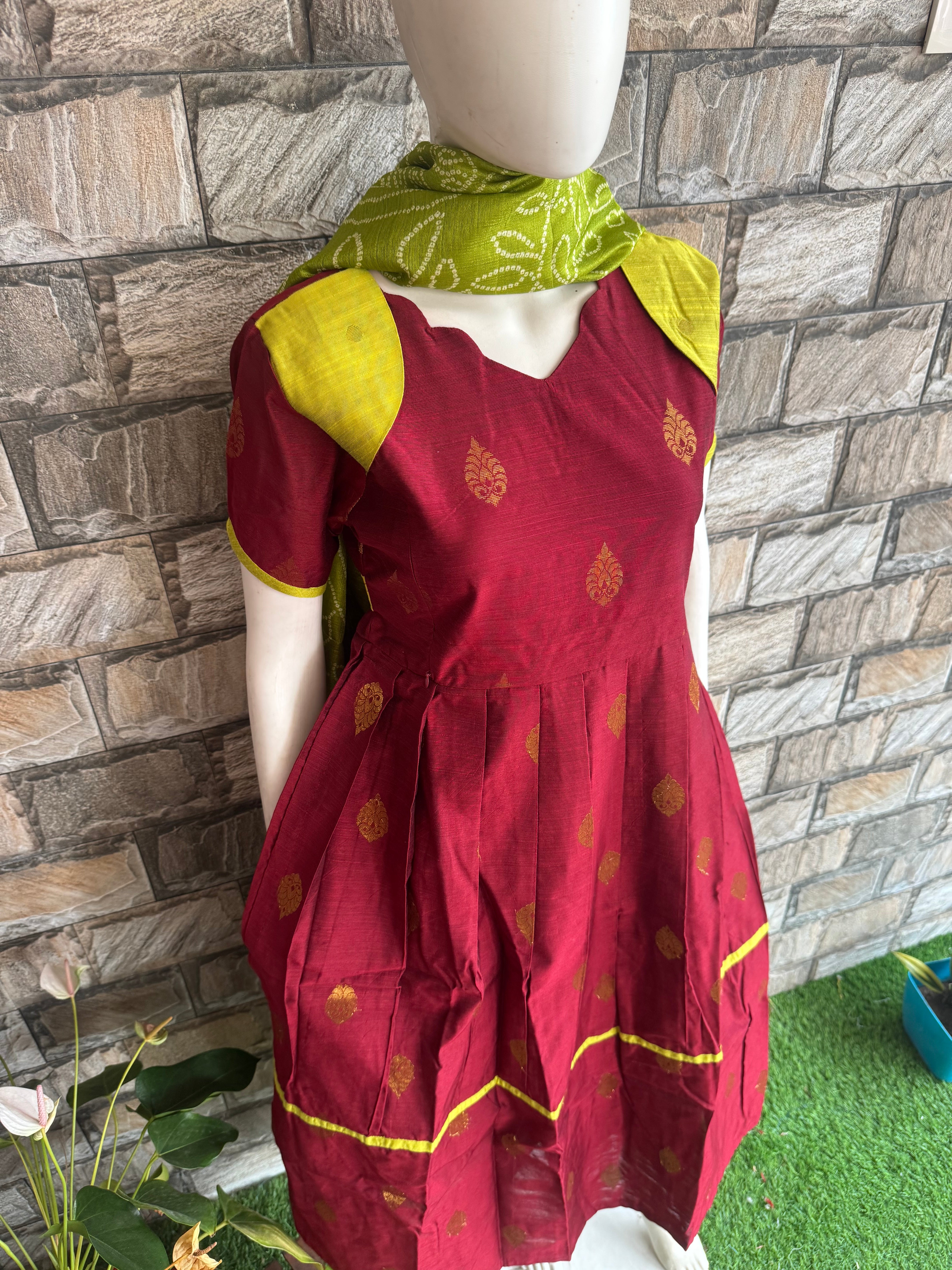 Maroon Blish Maternity maxi