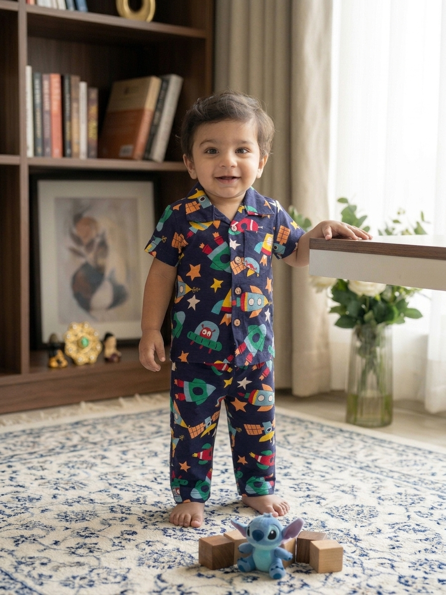 Little Explorer Monsoon Co-Ord Set | Cozy & Splash-Ready Outfit