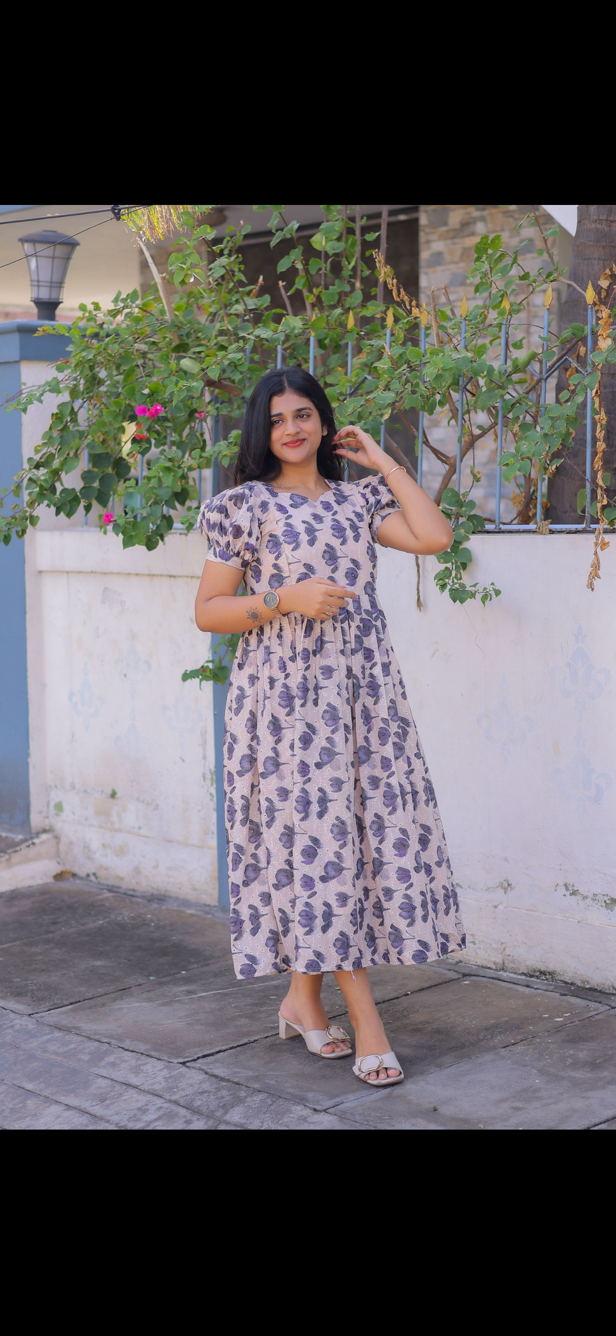 Premium Hacoba Maternity Feeding Maxi pretty