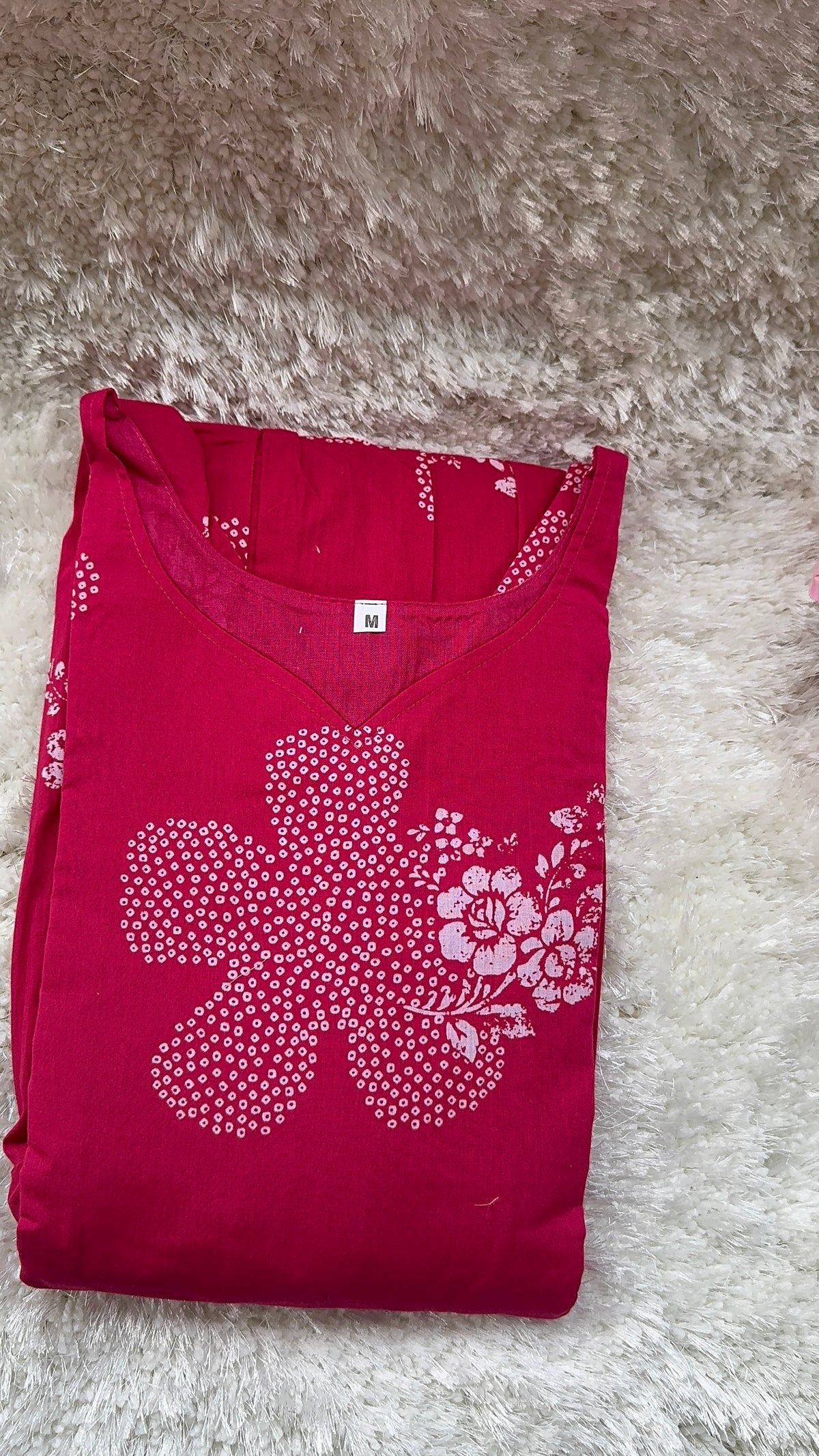 Soft cotton Maternity maxi without dupatta Candy pink