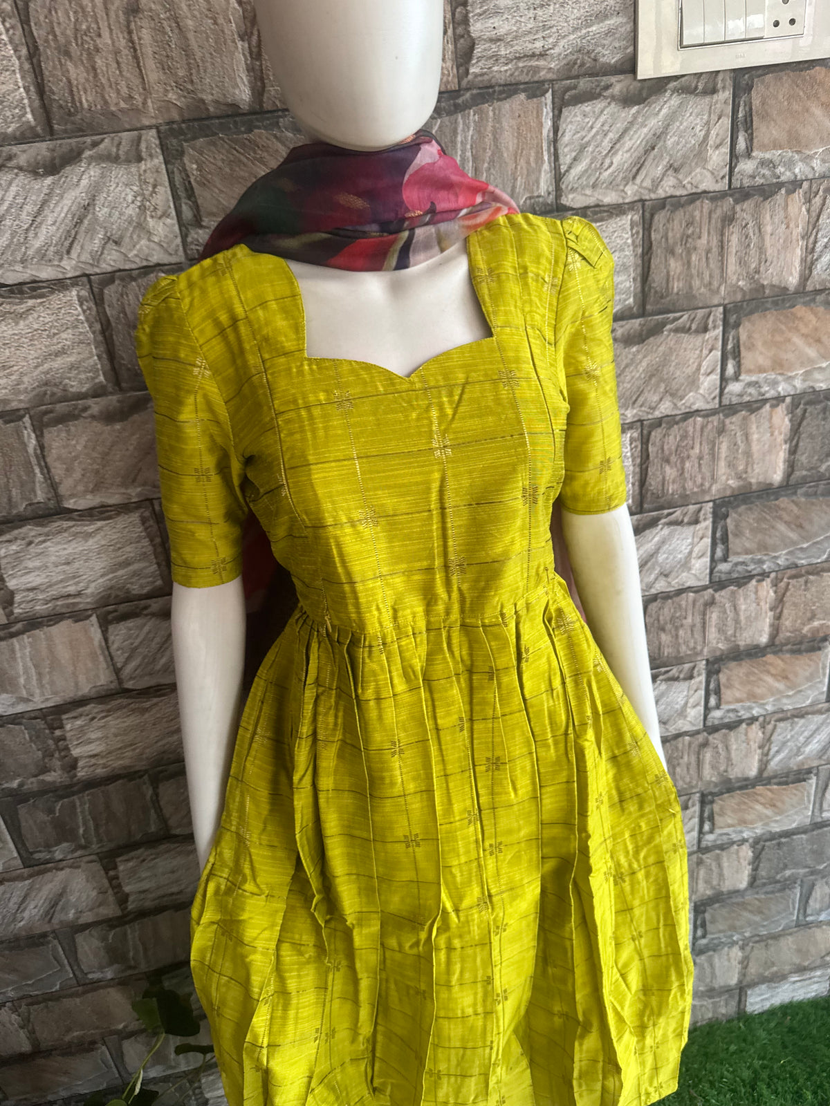 Raw silk Maternity Feeding maxi Budget launch Including dupatta