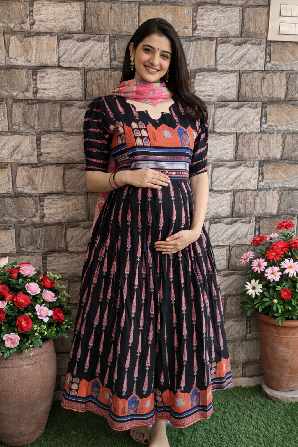 Royal Heritage Maternity maxi