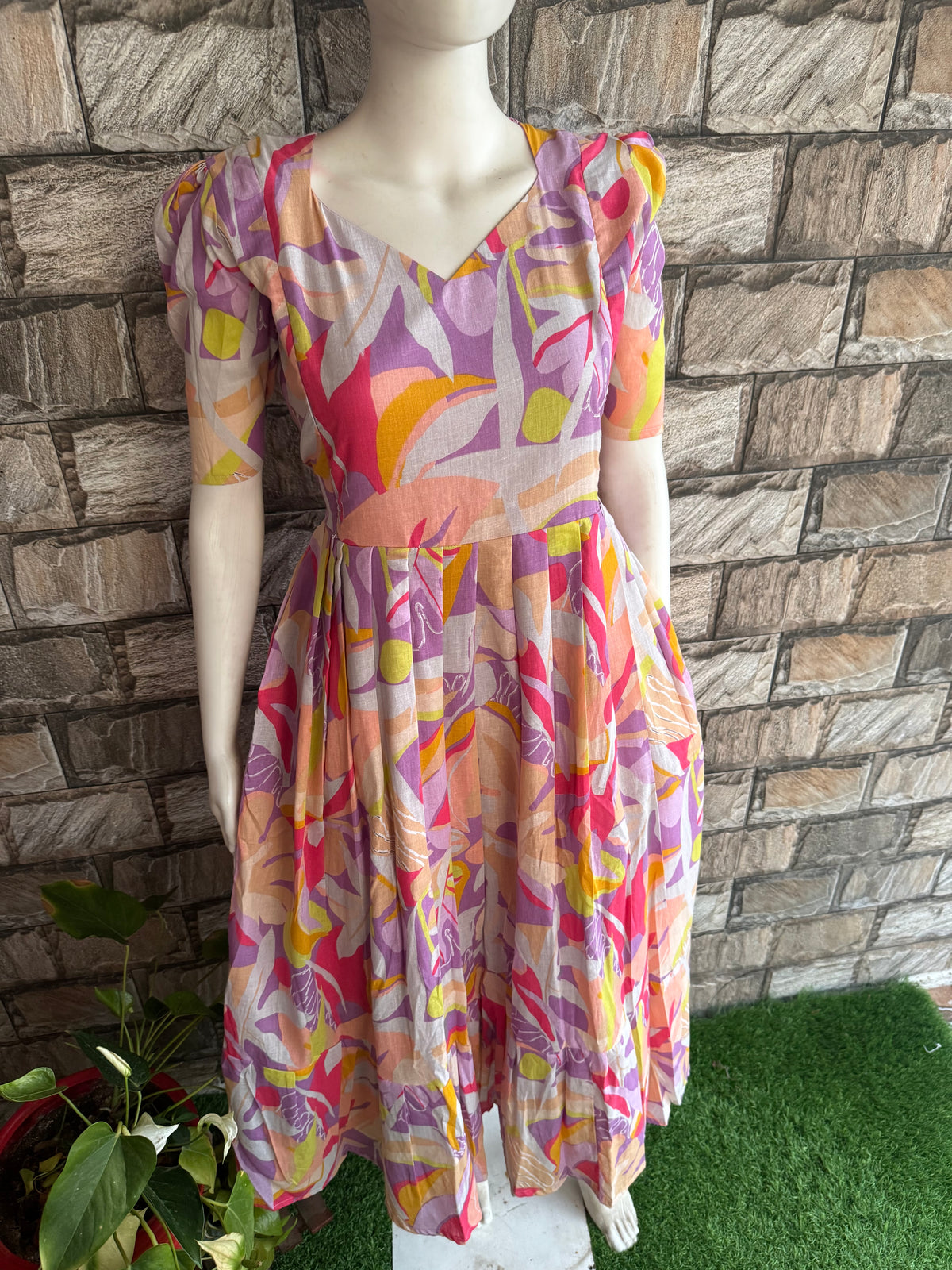 Soft cotton Maternity Feeding Maxi Lavender