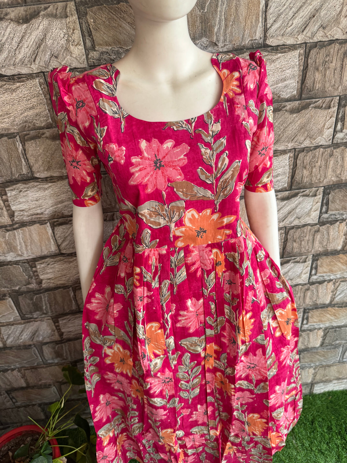 Soft cotton Maternity maxi without dupatta Floral