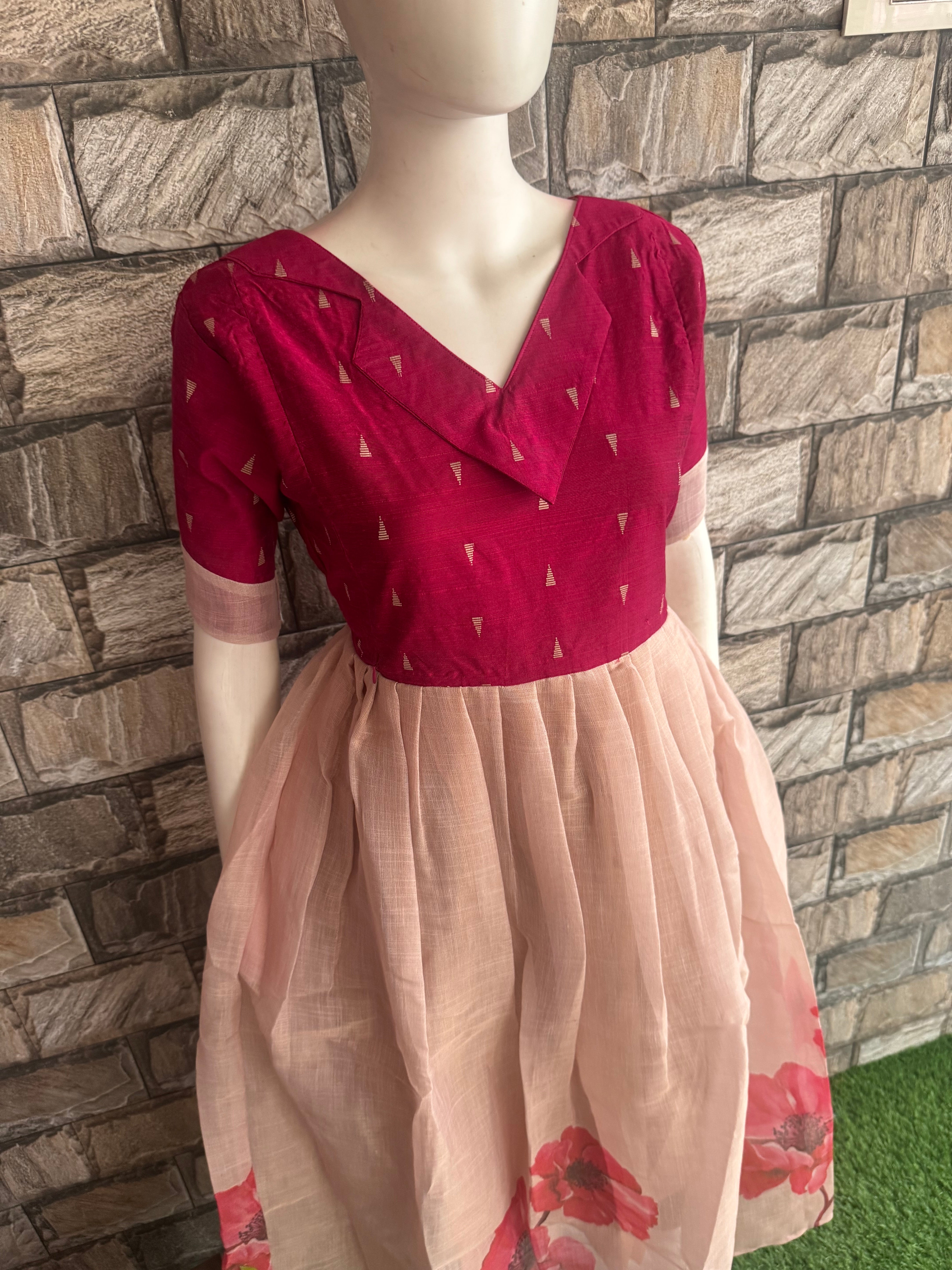Festive Tissue Organza Tone Maternity maxi