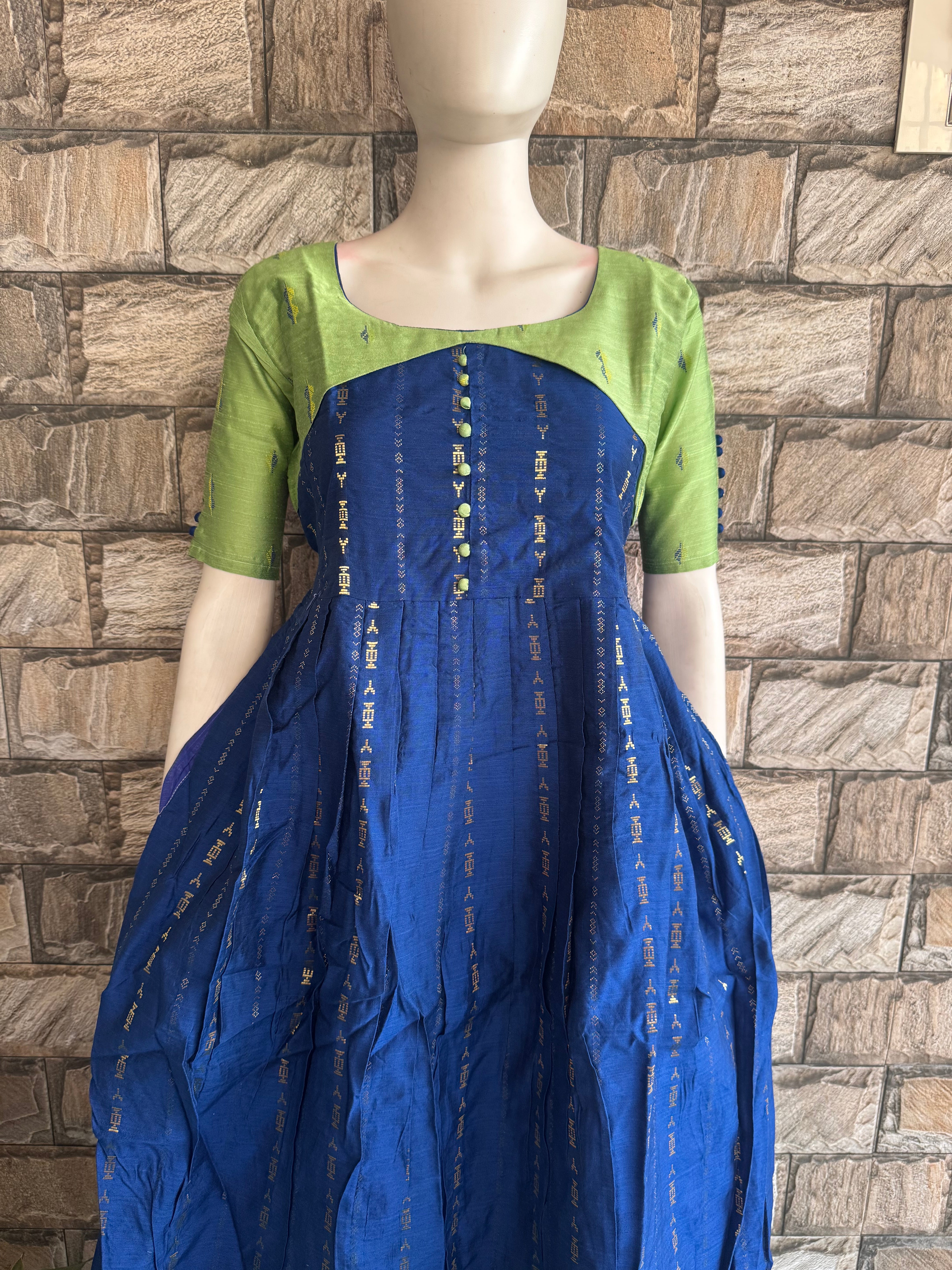 Divya Raw silk maternity maxi