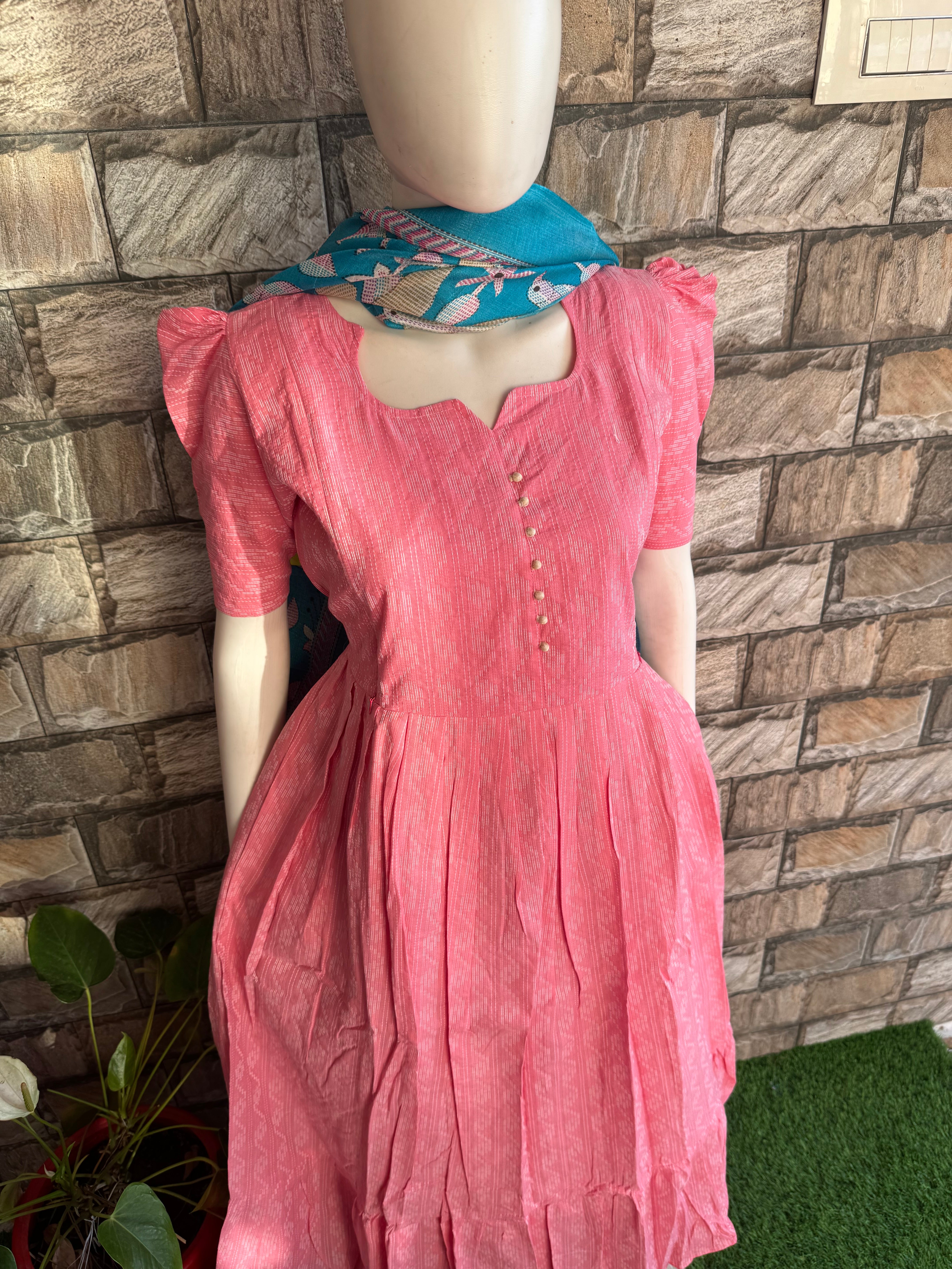 Cotton  candy soft kanta cotton Maternity maxi