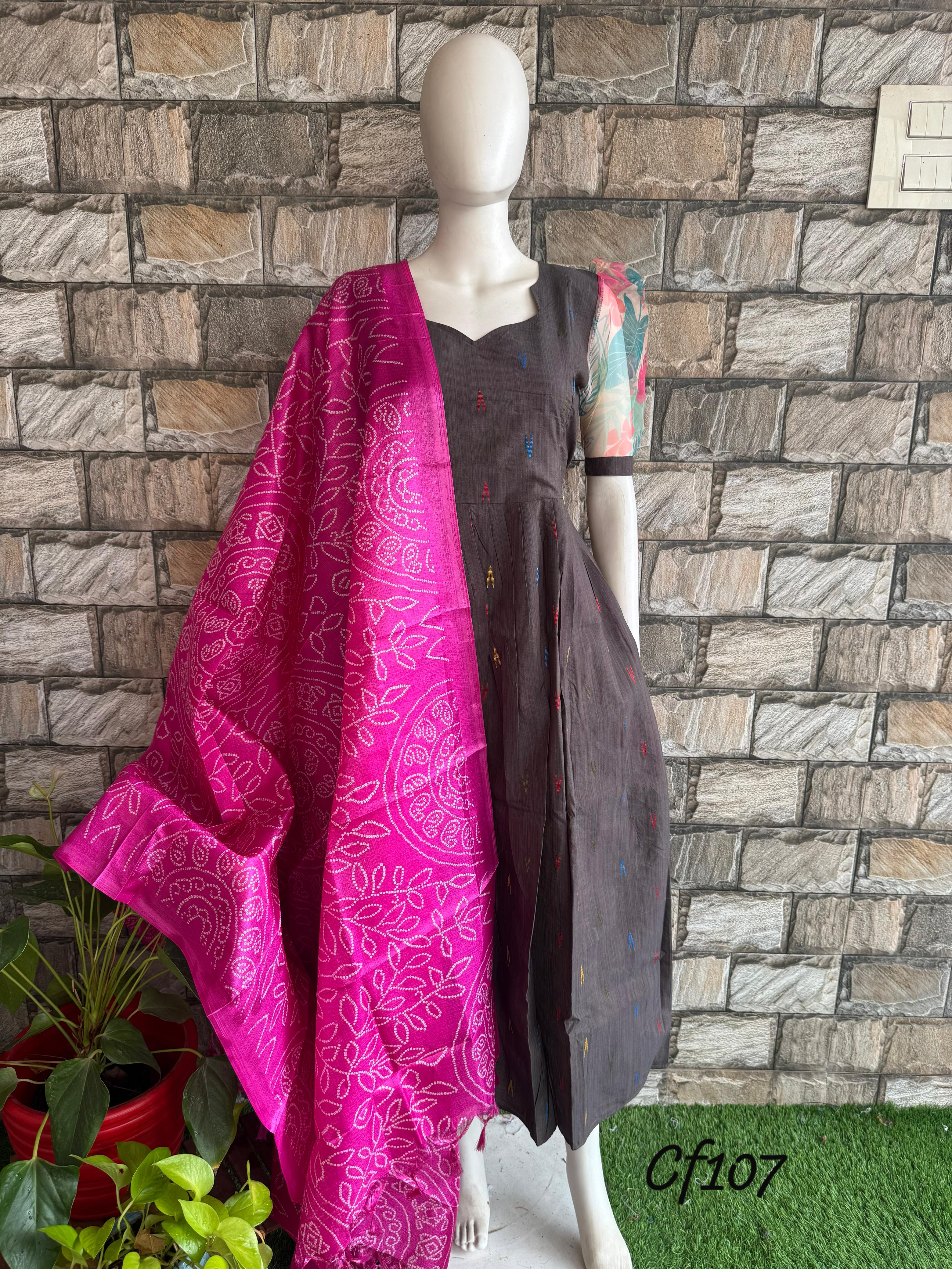 Dark grey aouth cotton Maxi CF107