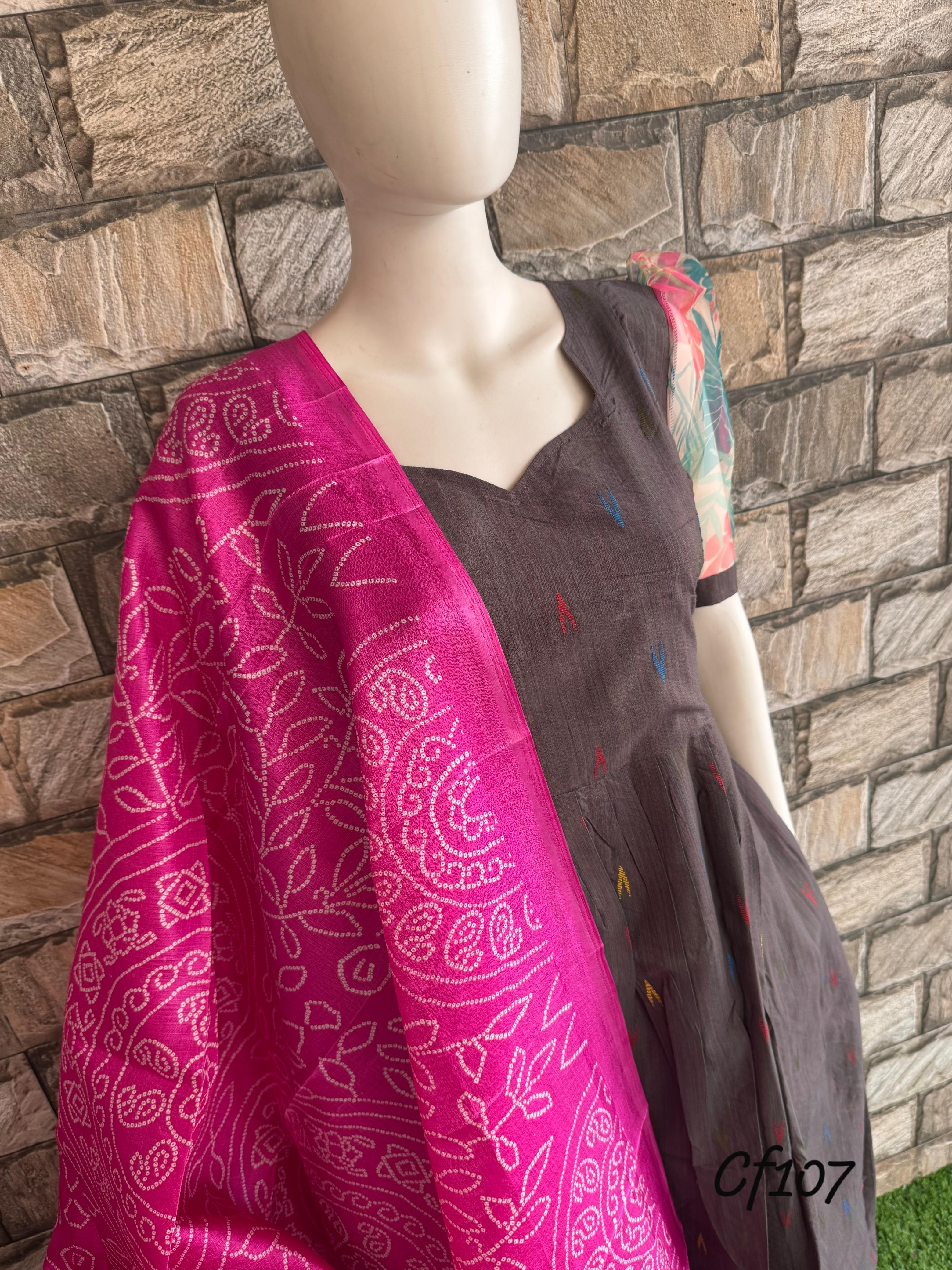 Dark grey aouth cotton Maxi CF107