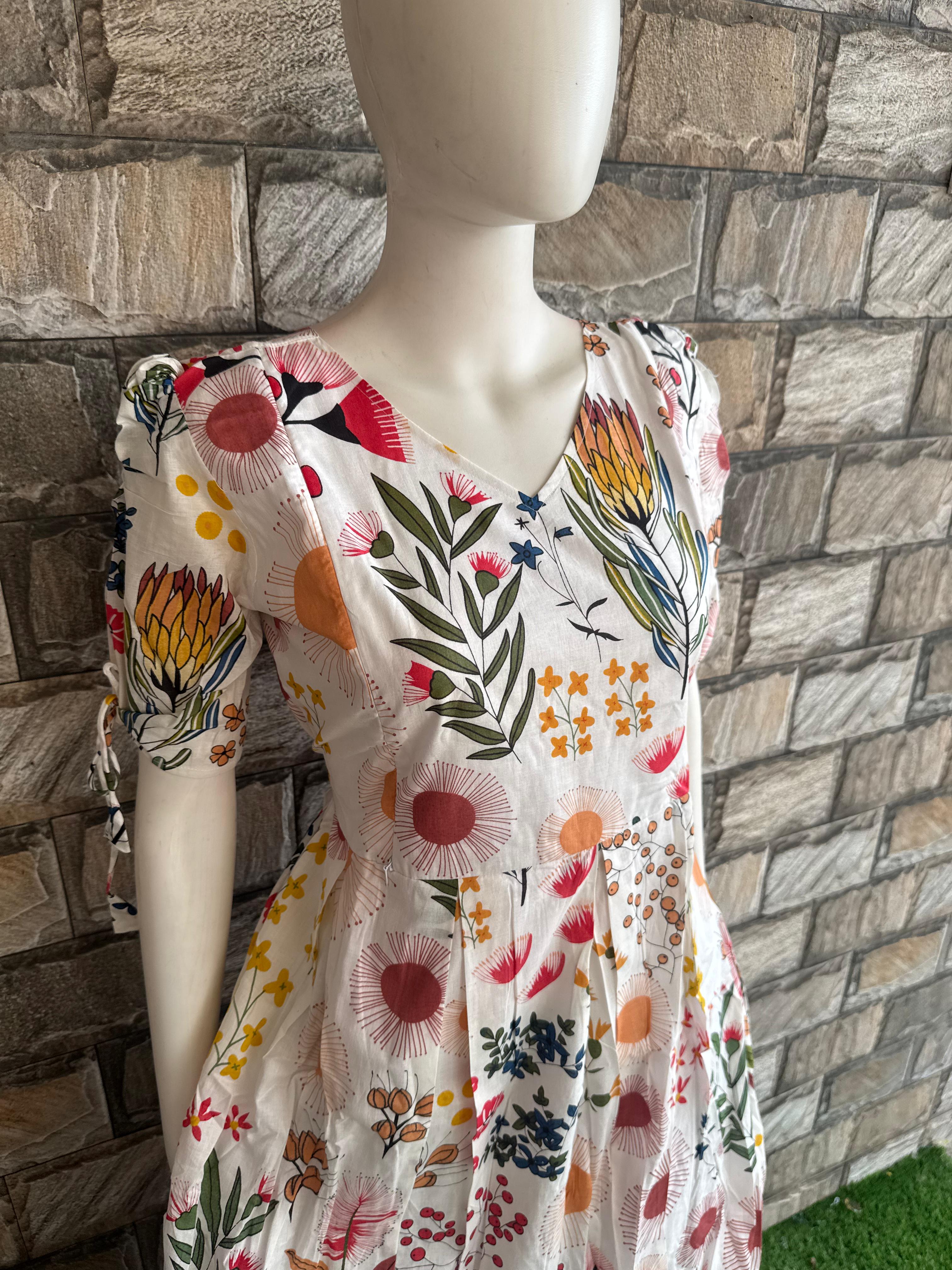 White mul cotton maxi CF110