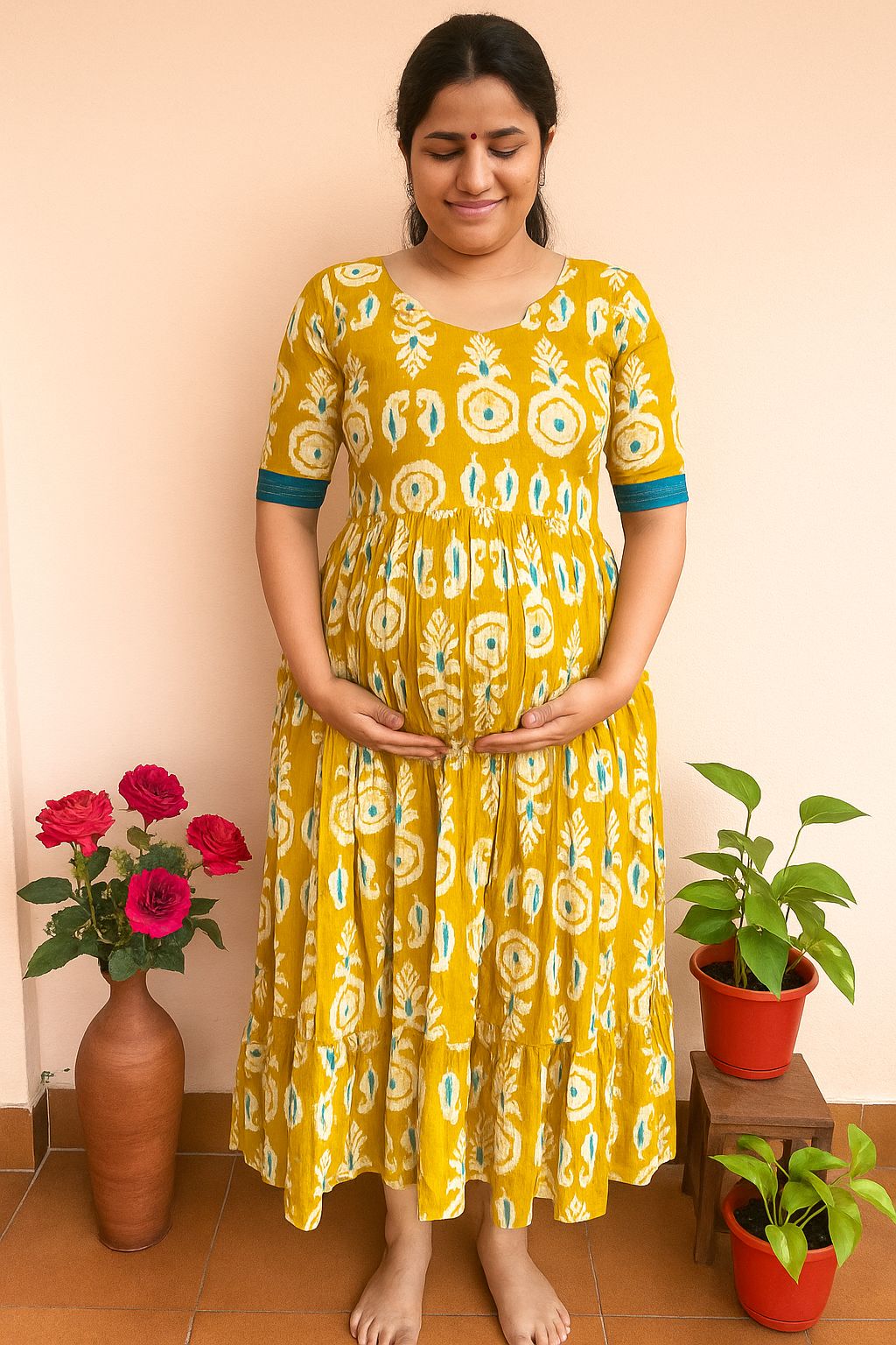 Yellow Maxi- Mul cotton CF117