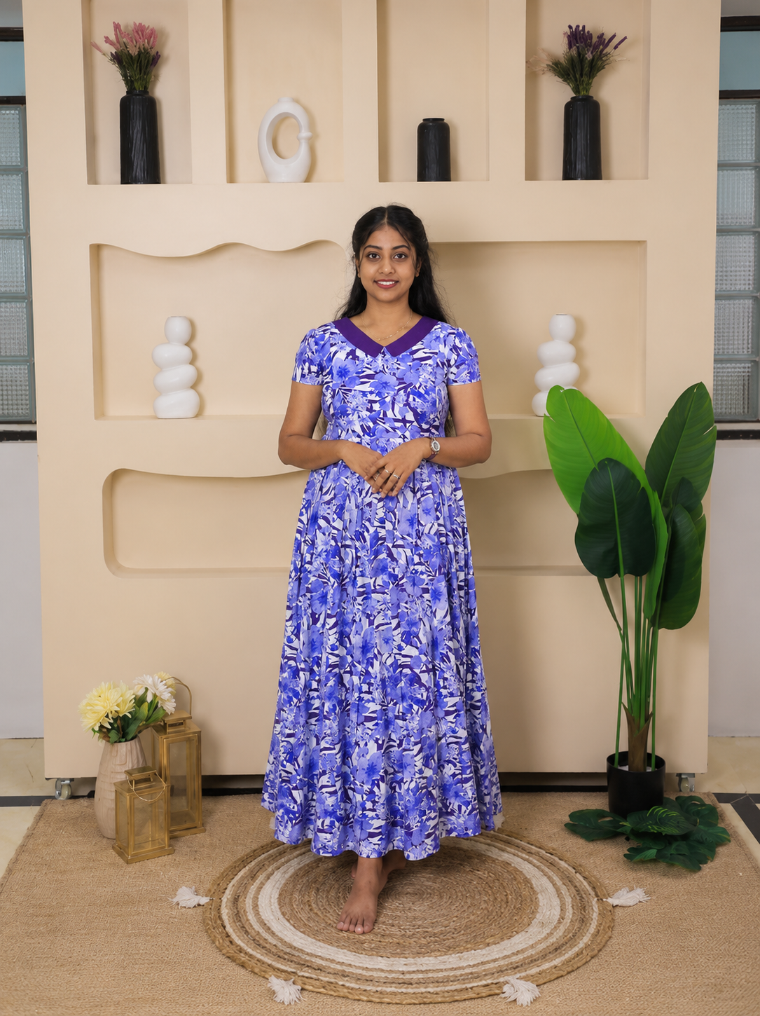 Flex cotton Maternity maxi Peter Pan