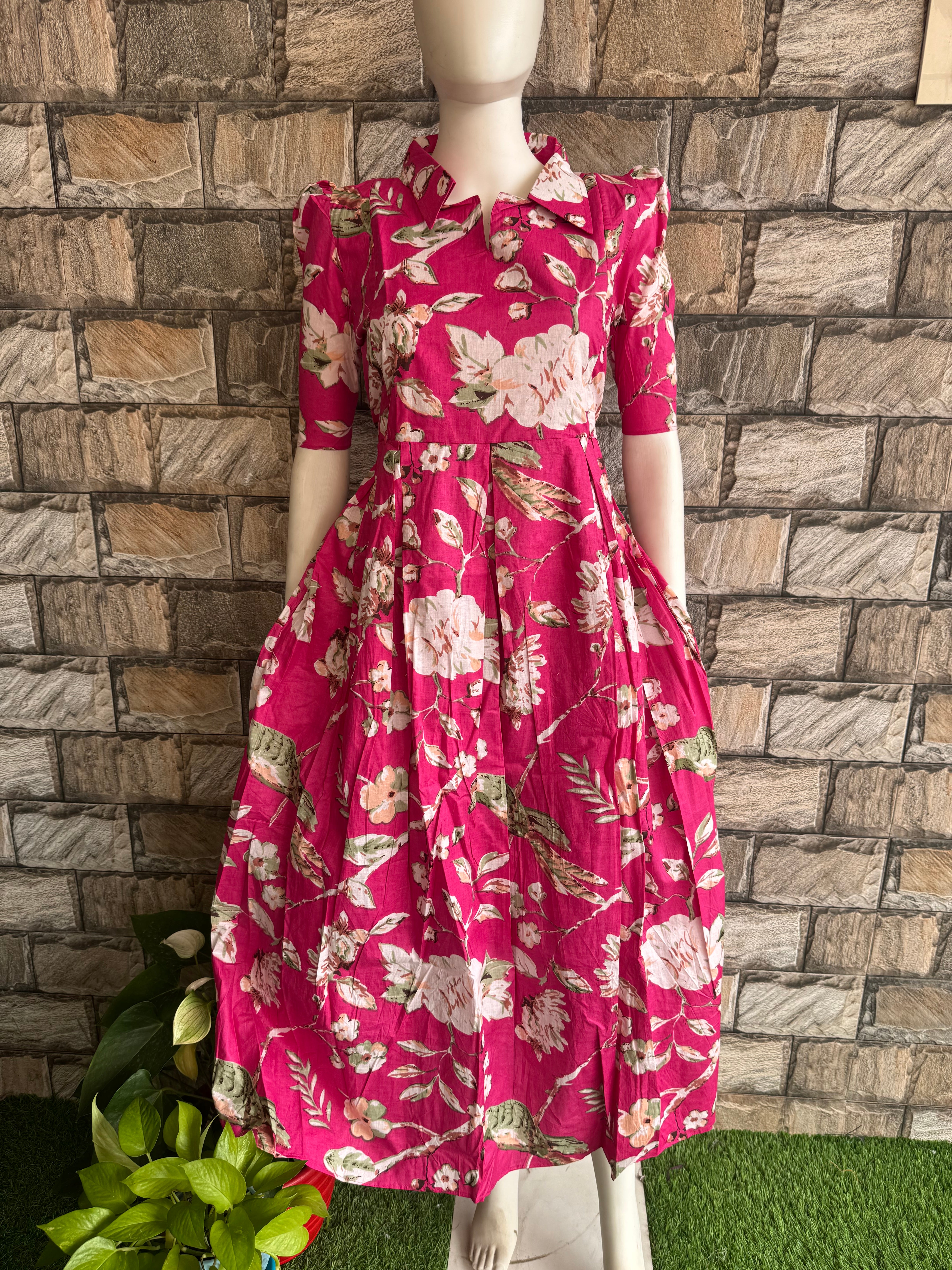 Pure cotton maternity maxi