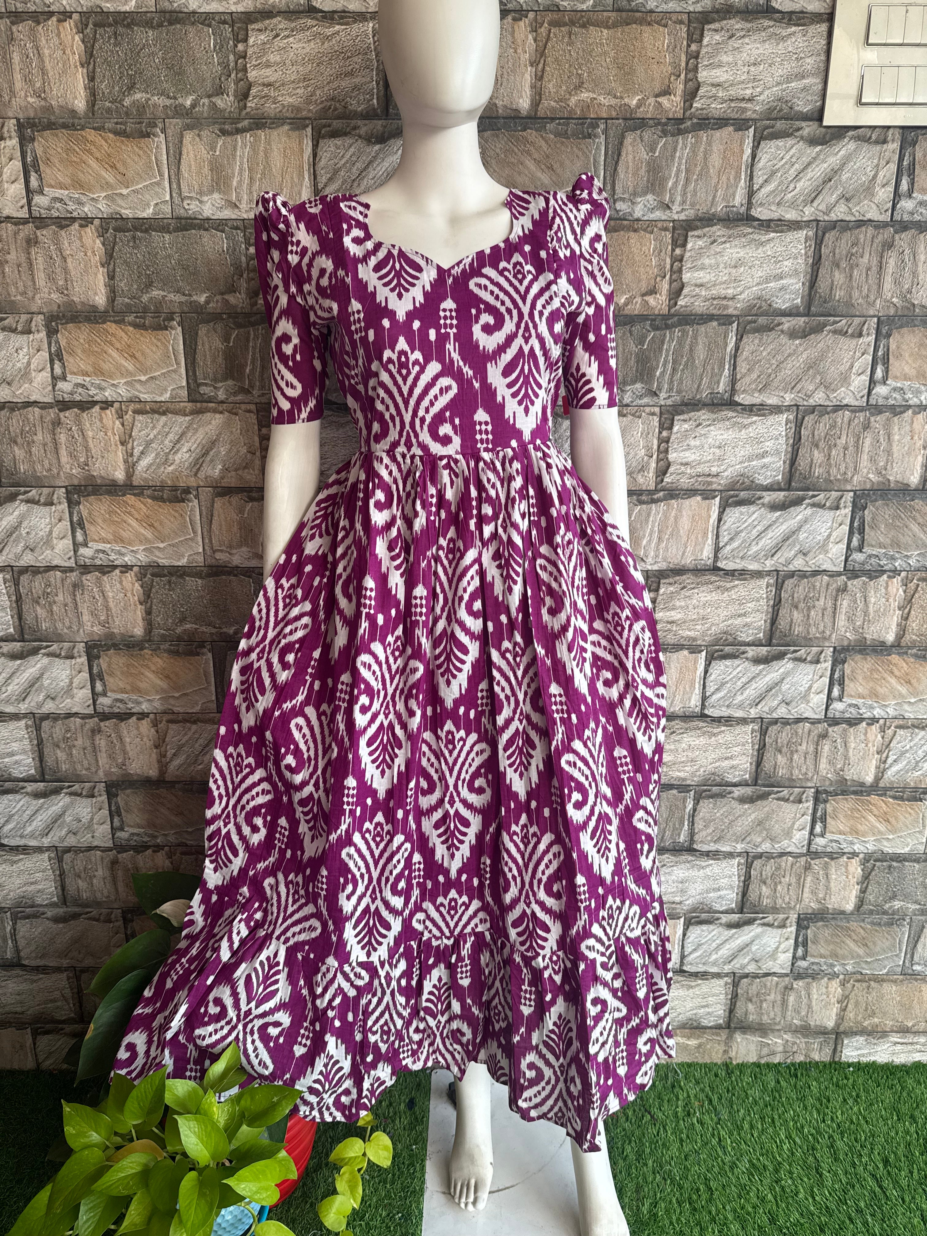 Violet mul mul cotton maxi