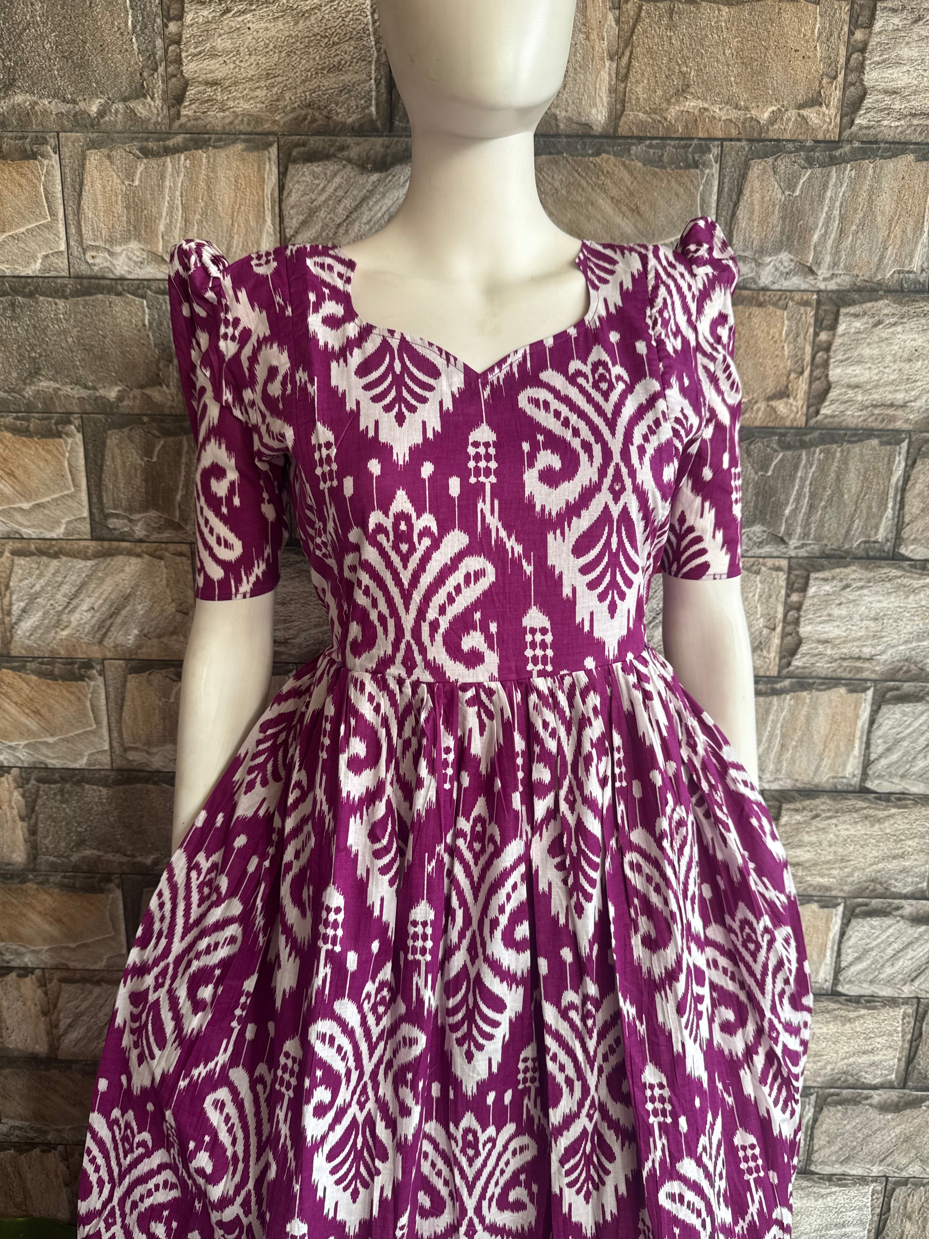 Violet mul mul cotton maxi