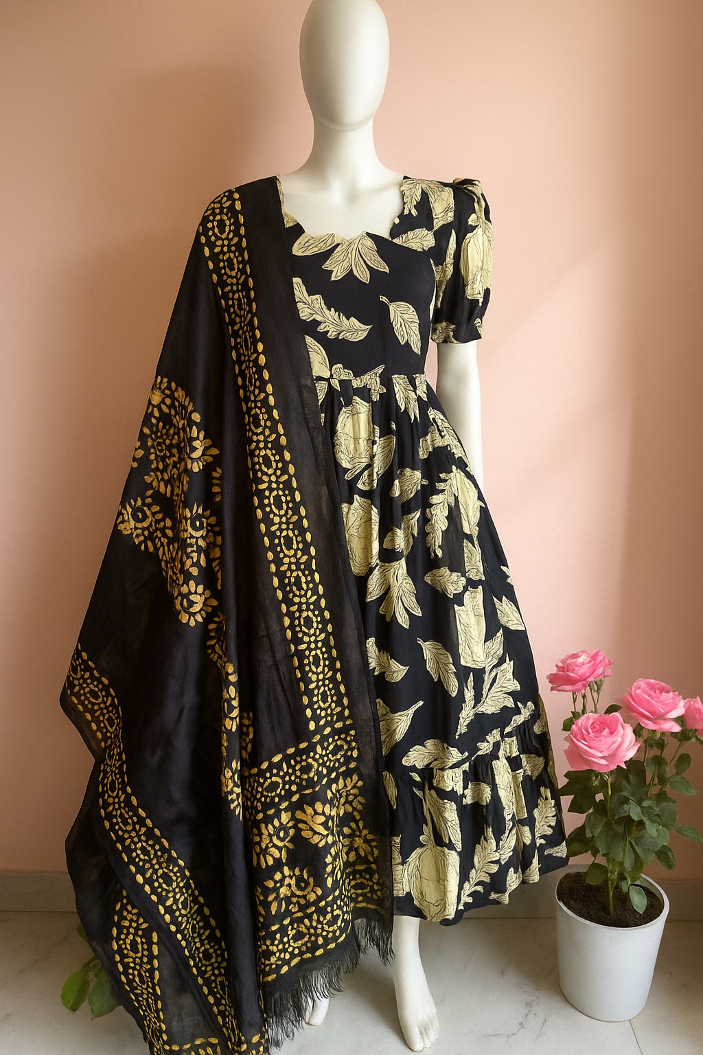 Black dupatta