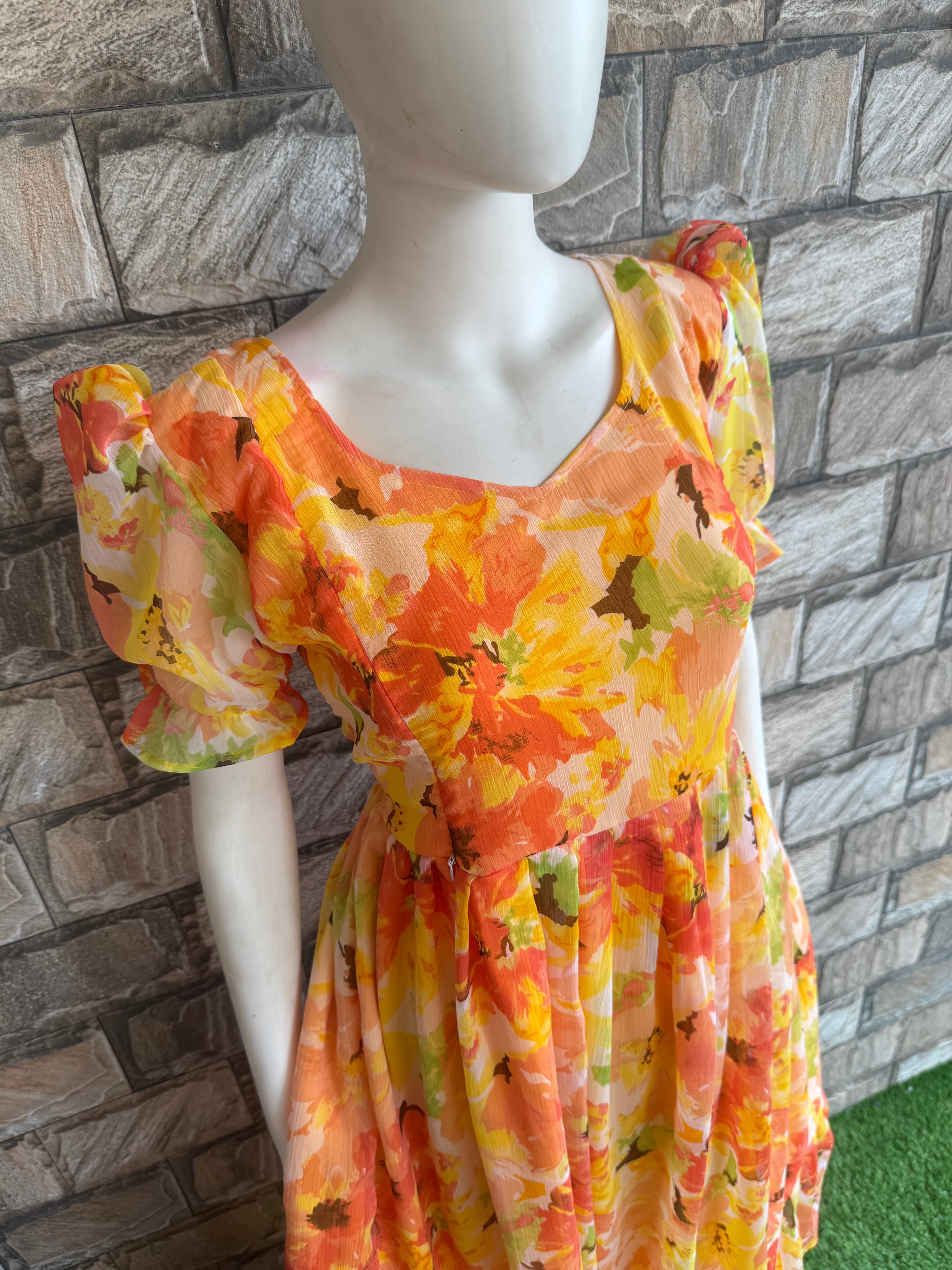 Orange crush chiffon