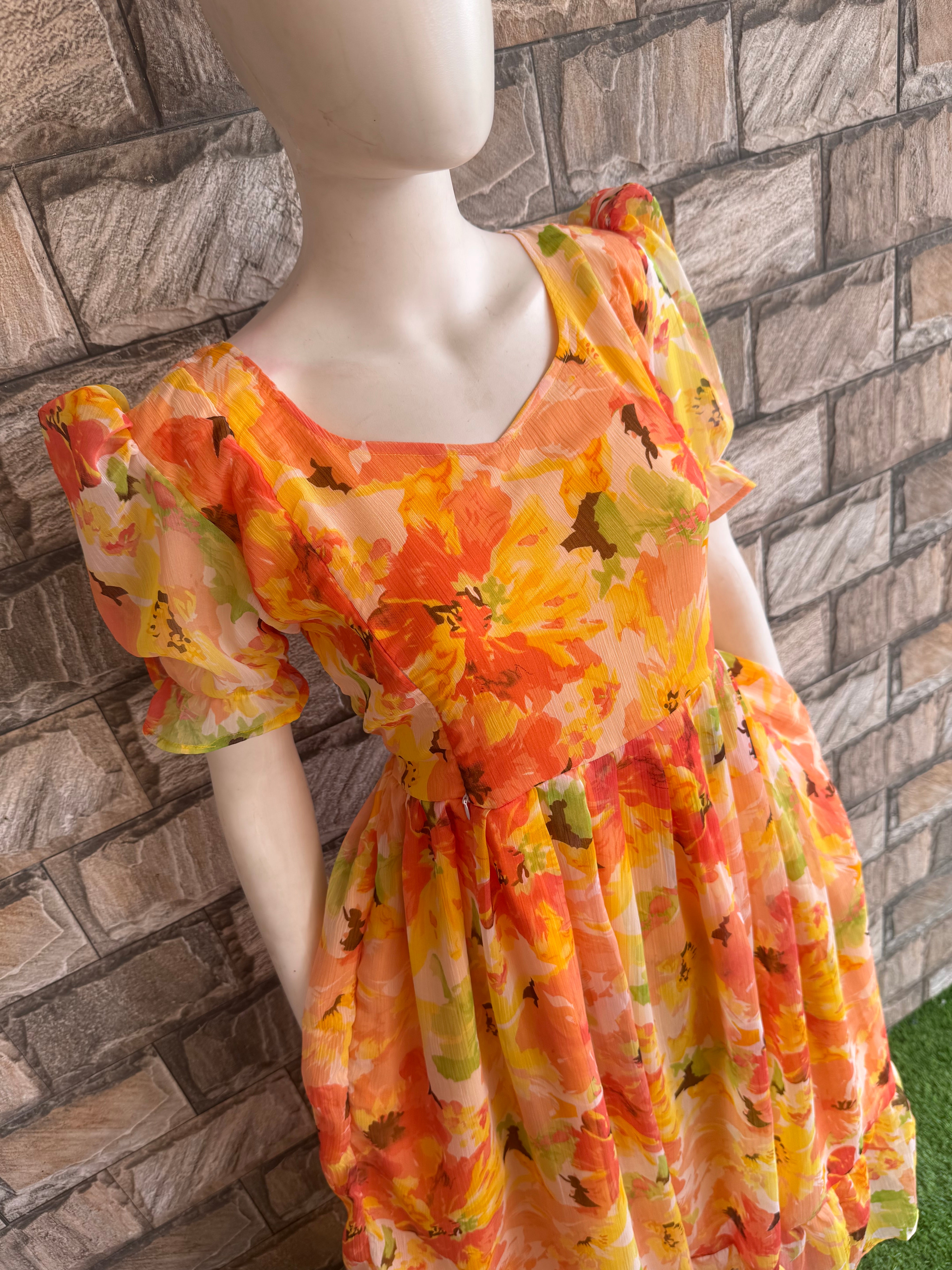 Orange crush chiffon
