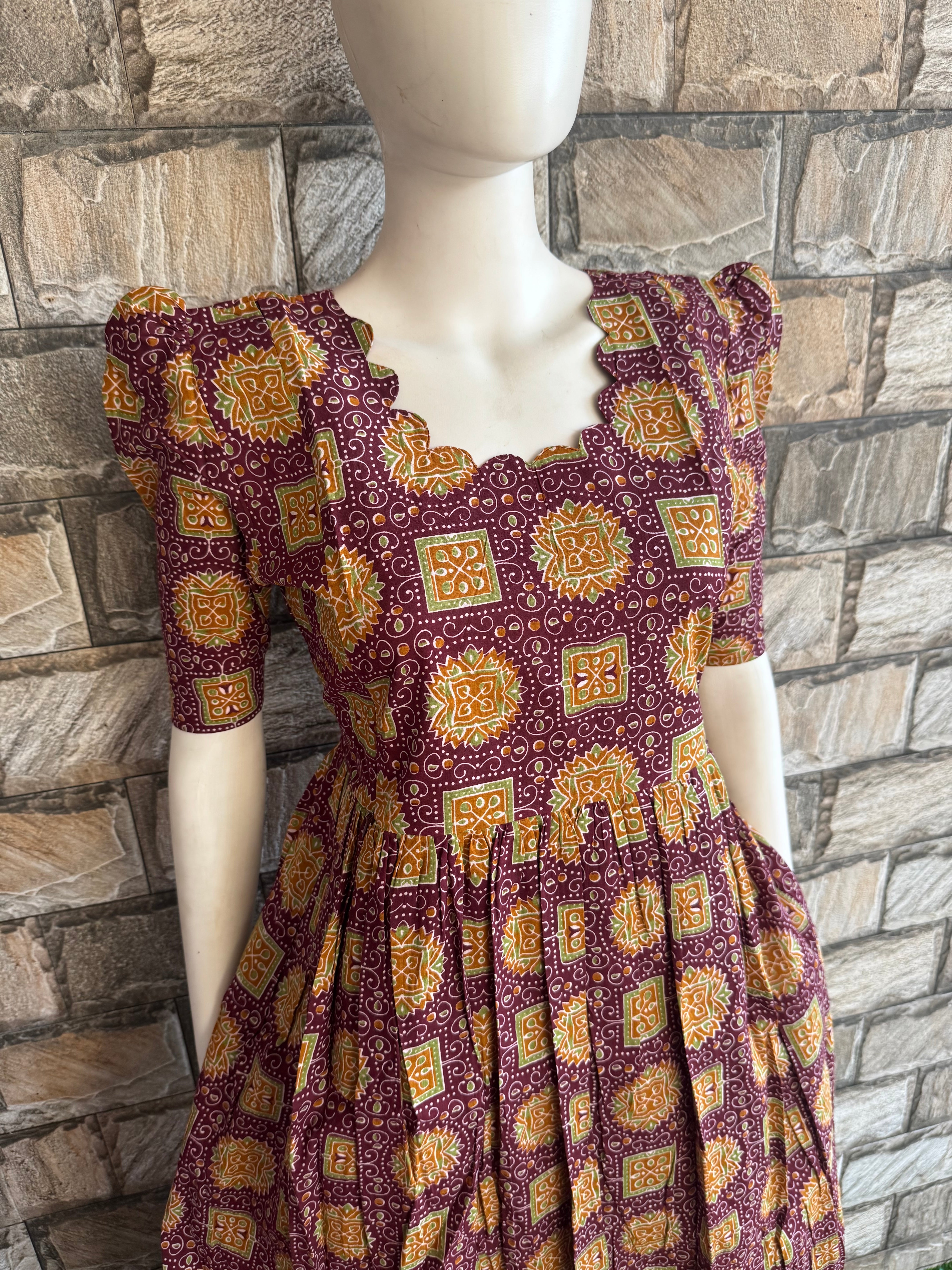 Cotton maxi with full cotton lining