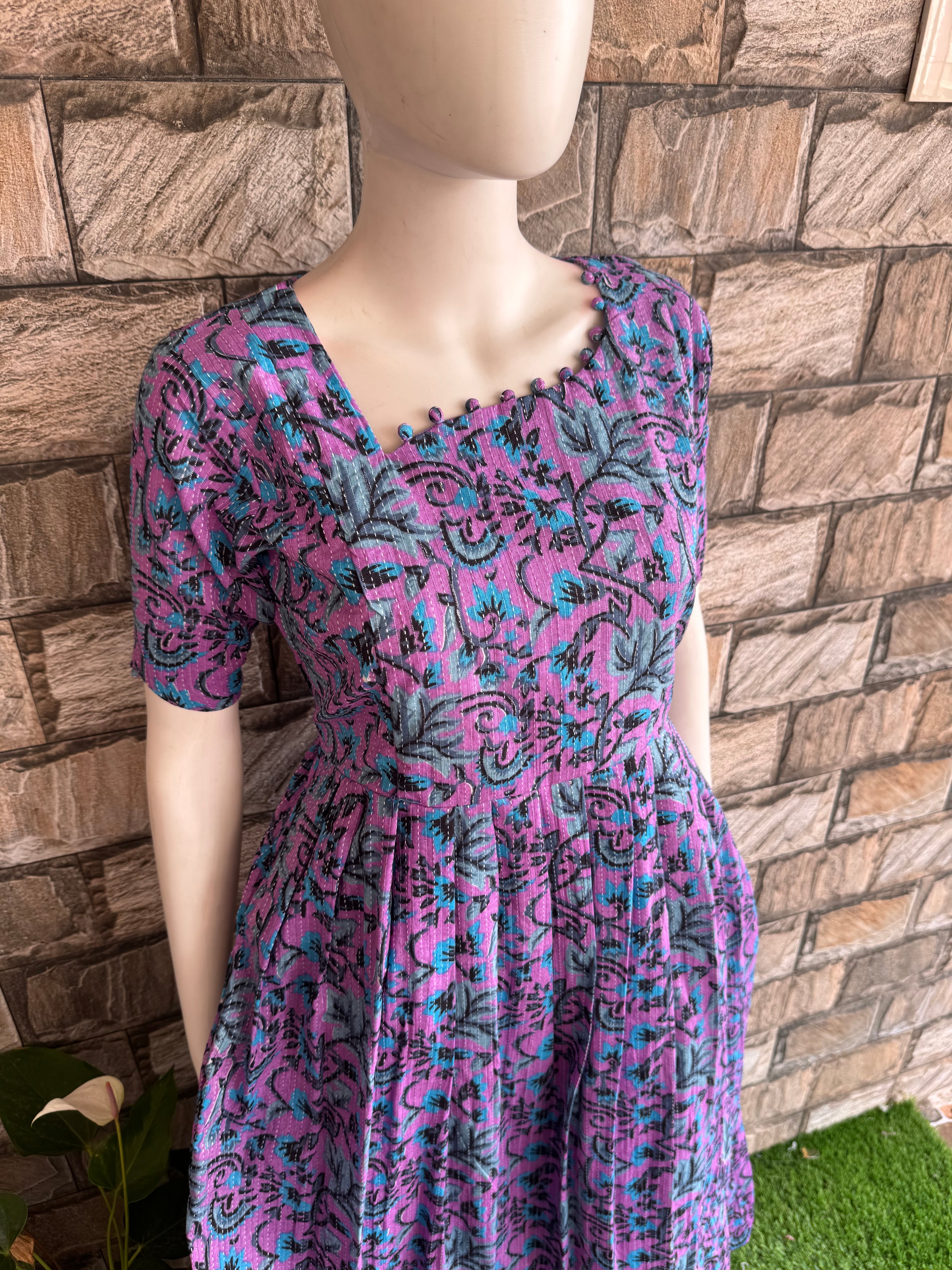 Kalamkari Floral Kanta Maternity maxi CF180