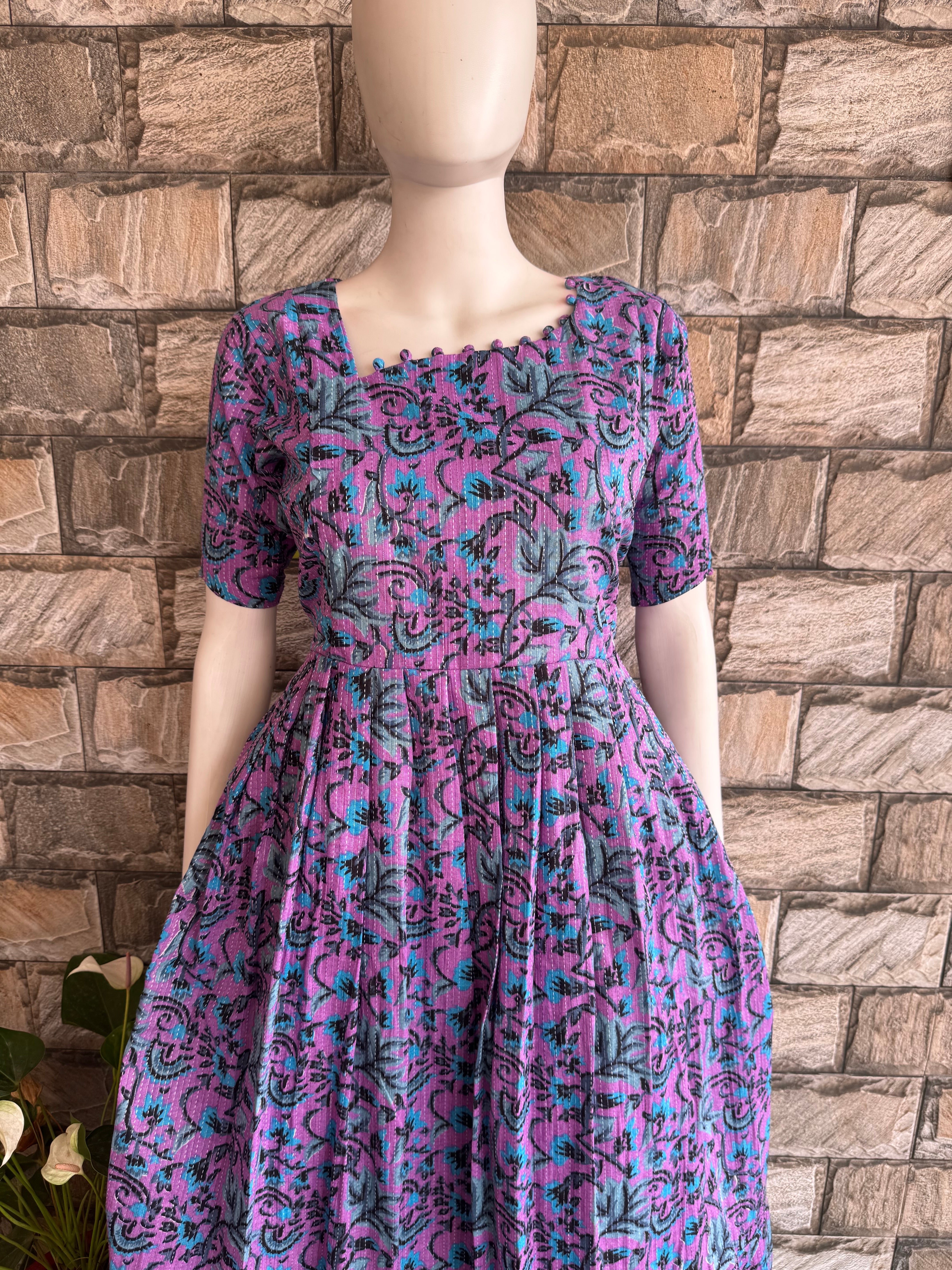 Kalamkari Floral Kanta Maternity maxi CF180