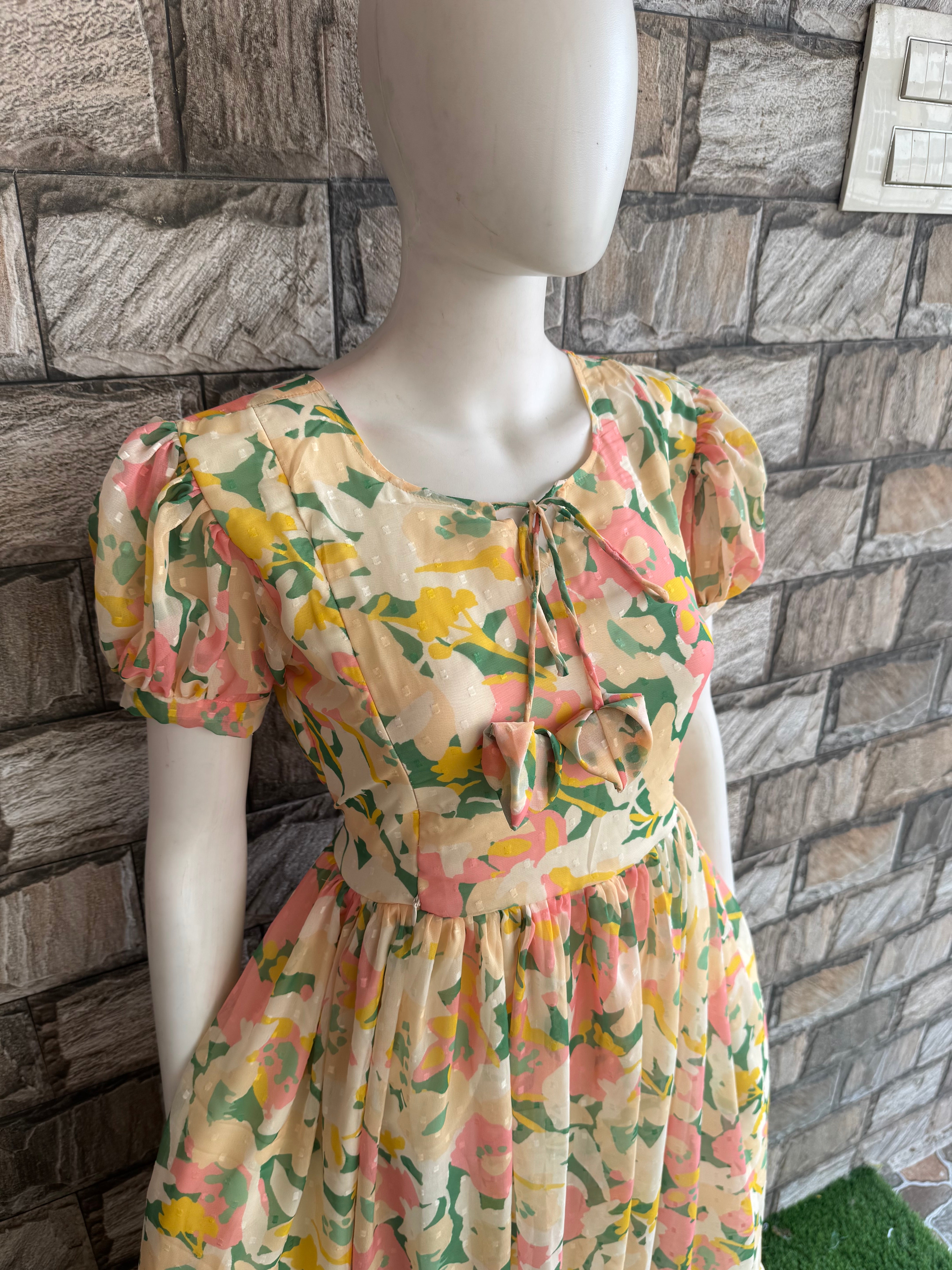 Heart Dori butta Georgette Maxi CF149