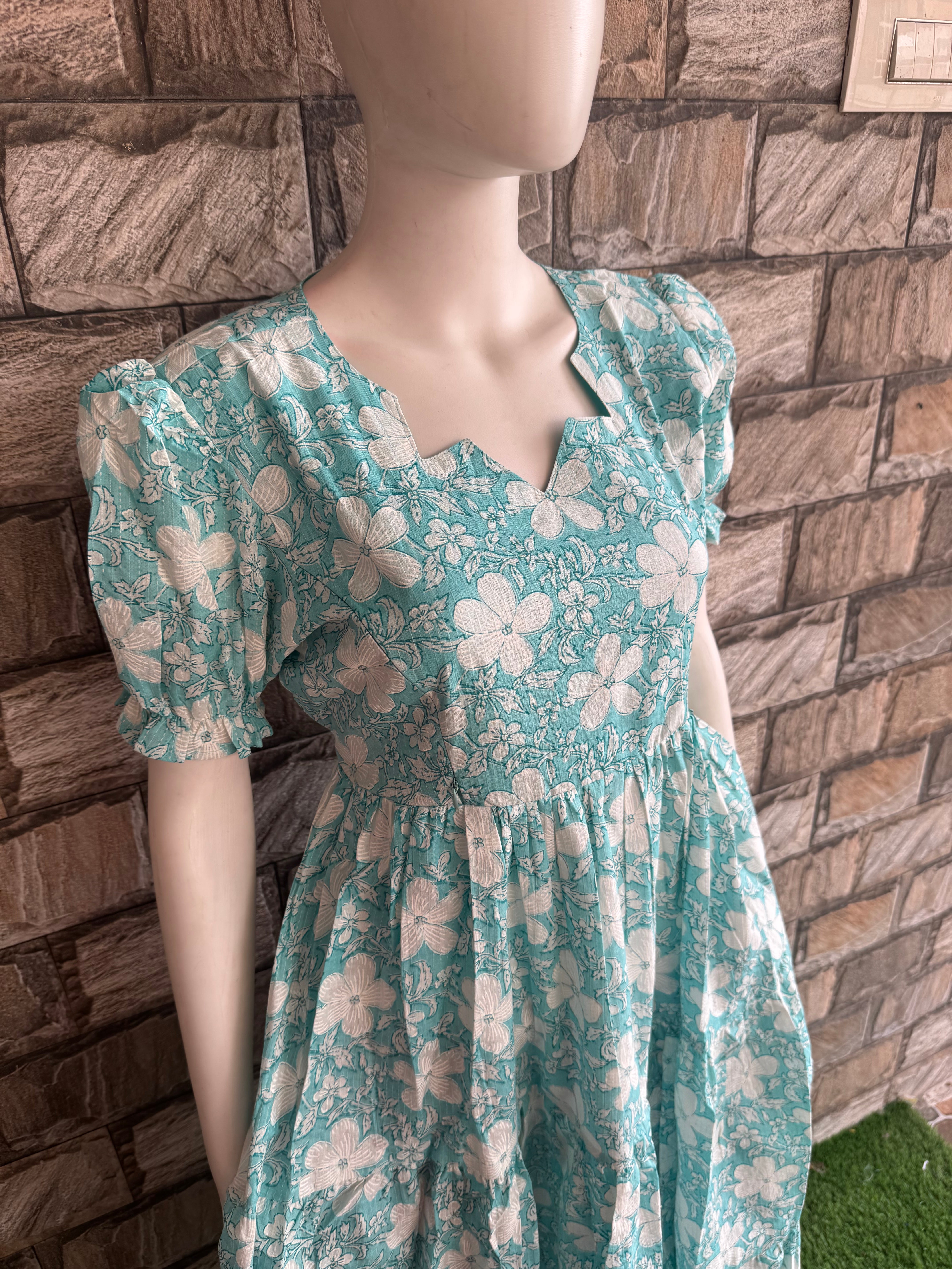 Feeding Maternity Sky blue kanta maxi CF154