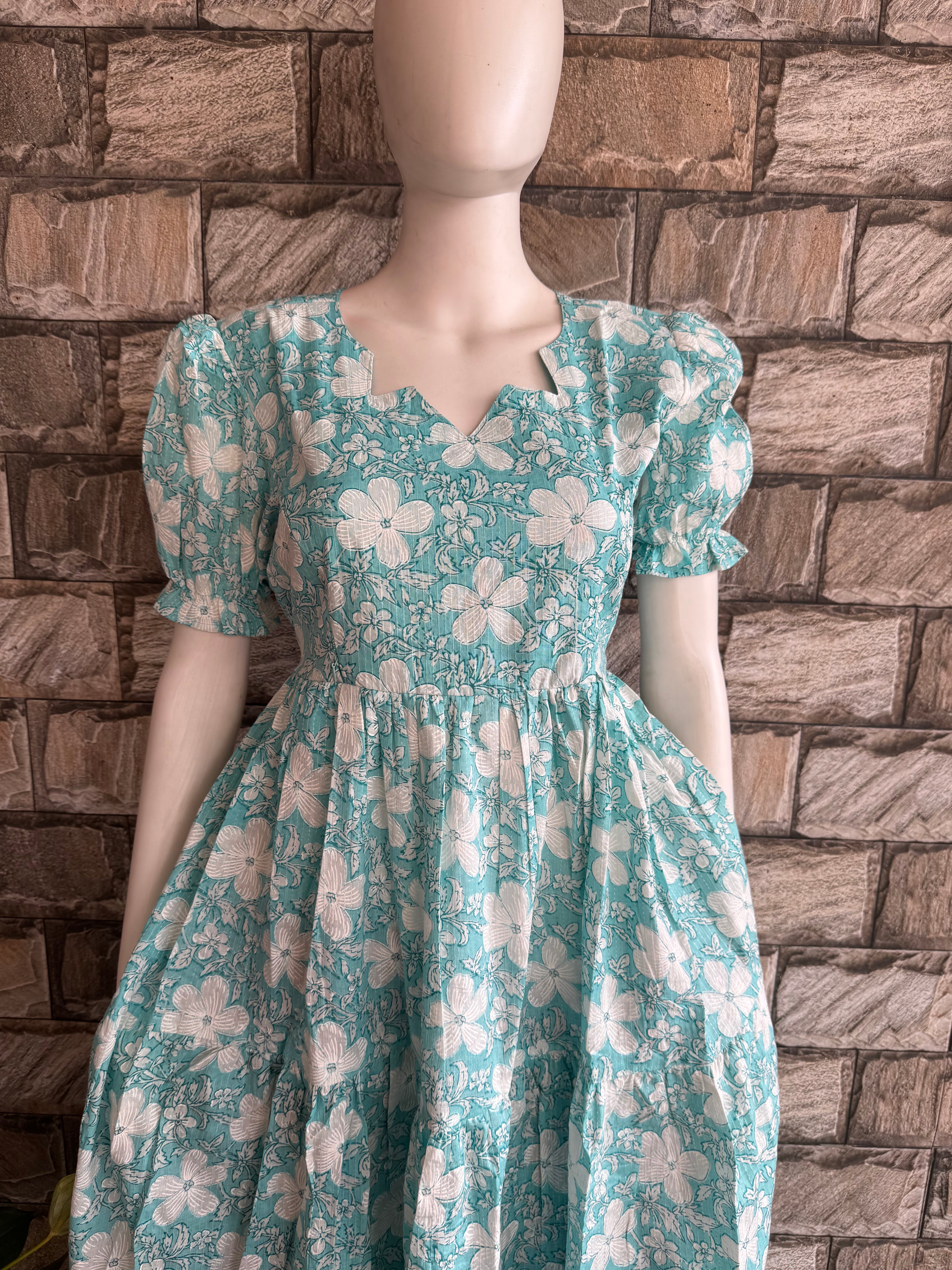 Feeding Maternity Sky blue kanta maxi CF154