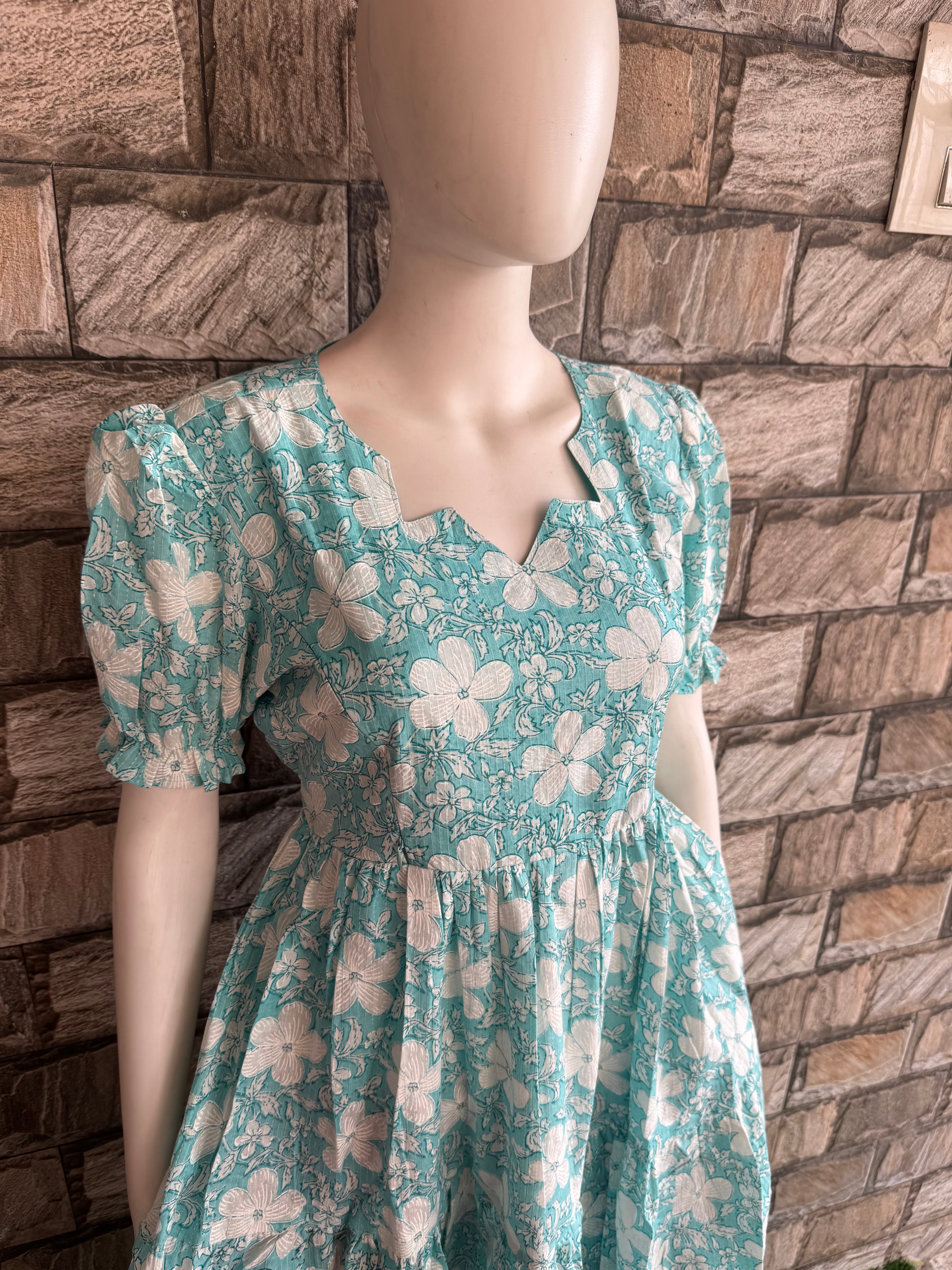 Feeding Maternity Sky blue kanta maxi CF154