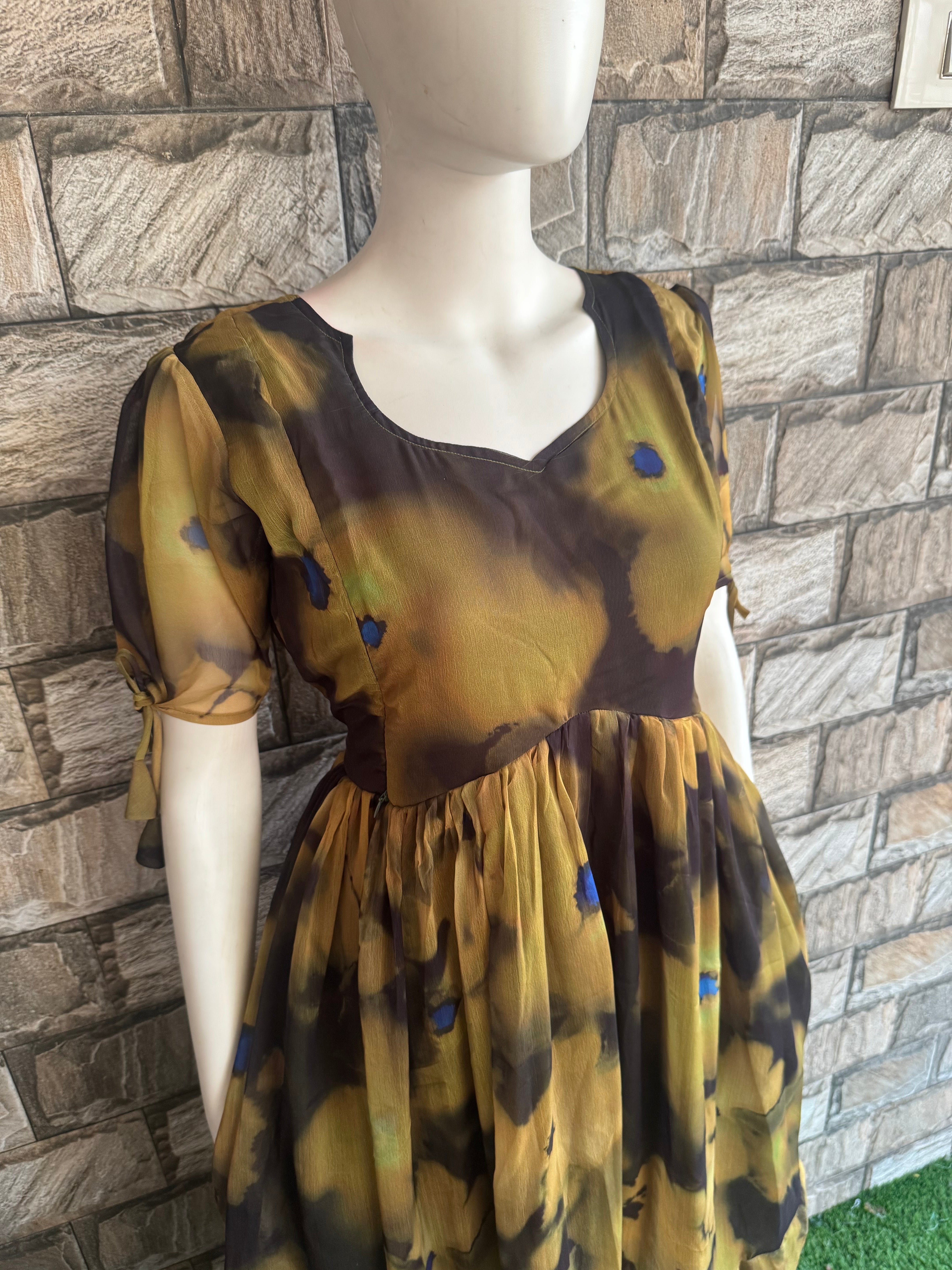 Maternity bump friendly Maxi - Marble Print CF155