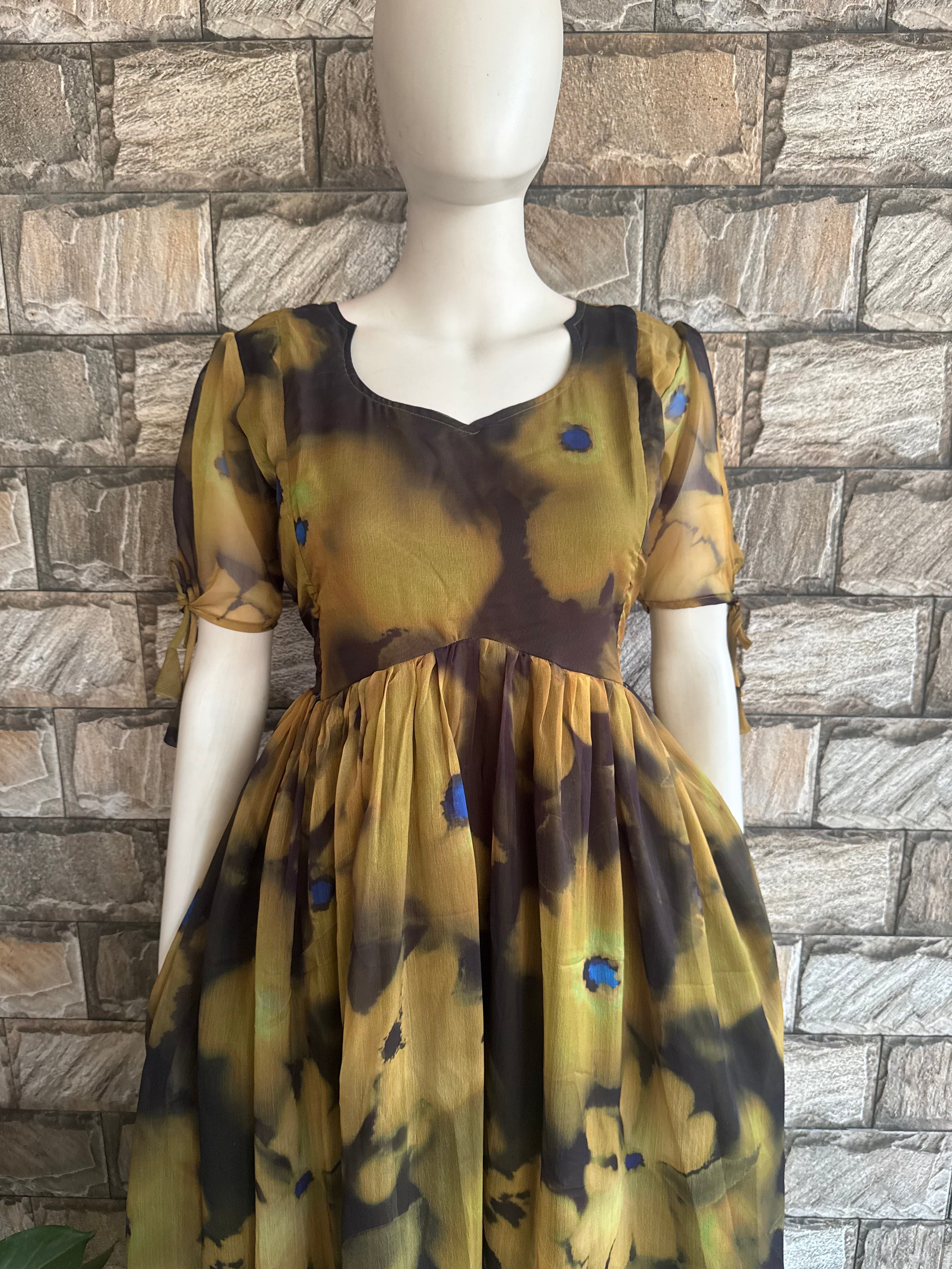 Maternity bump friendly Maxi - Marble Print CF155