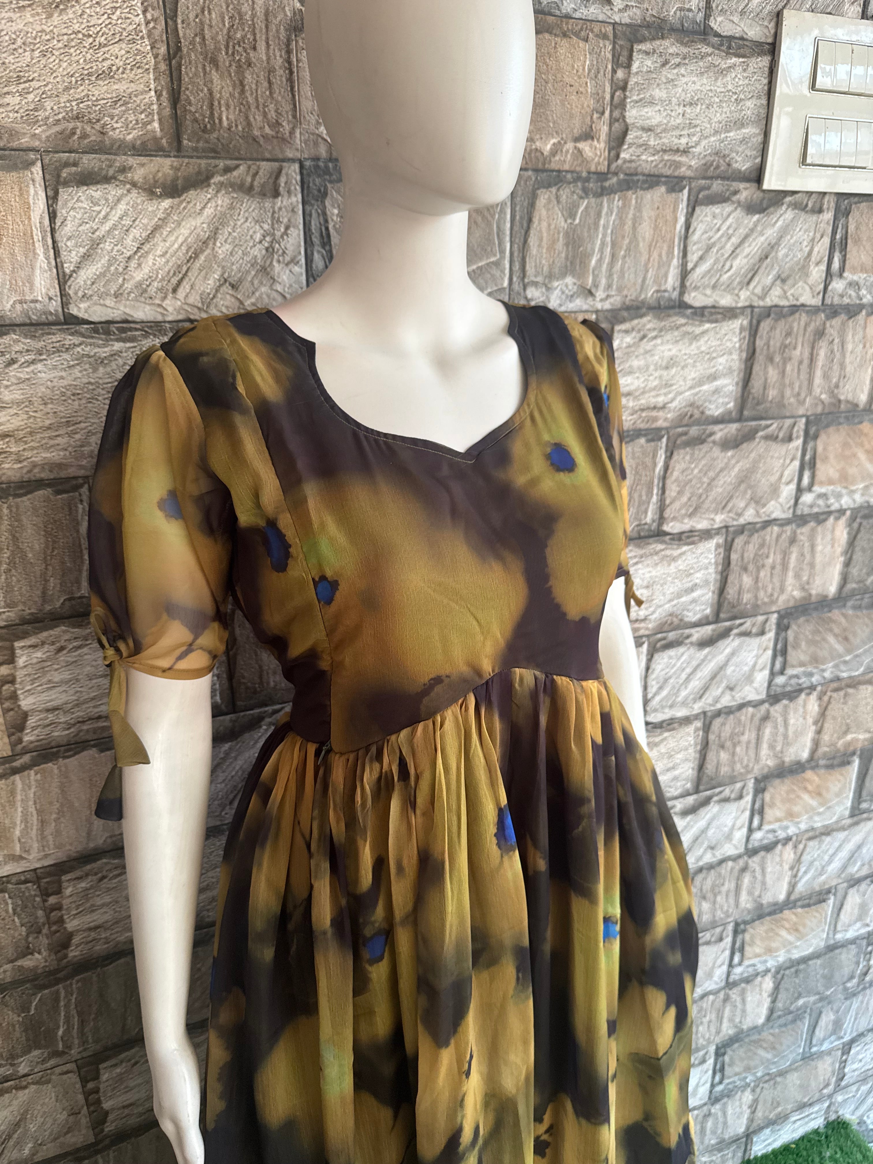 Maternity bump friendly Maxi - Marble Print CF155