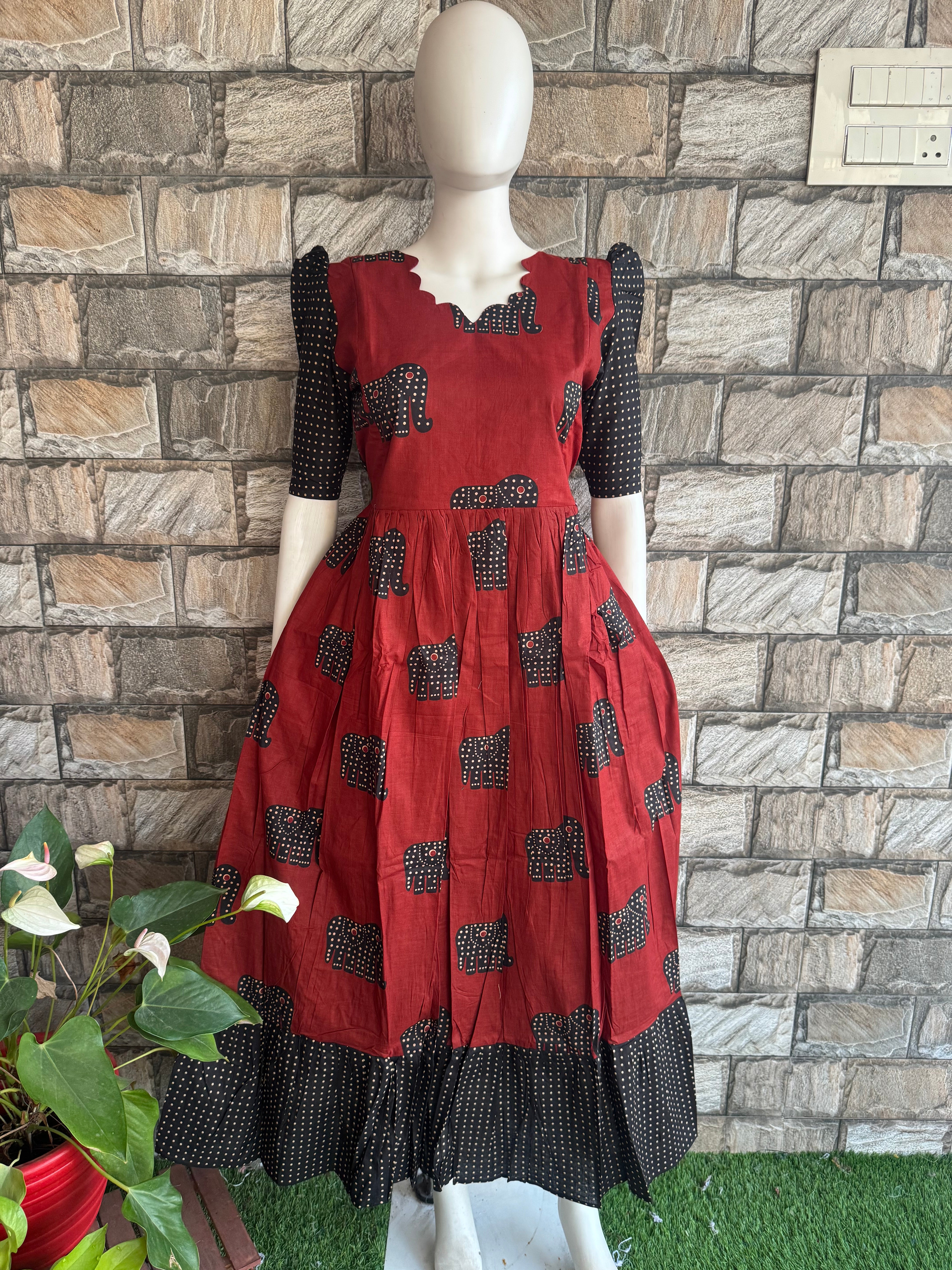 Elegant Maternity Feeding Cotton maxi CF161