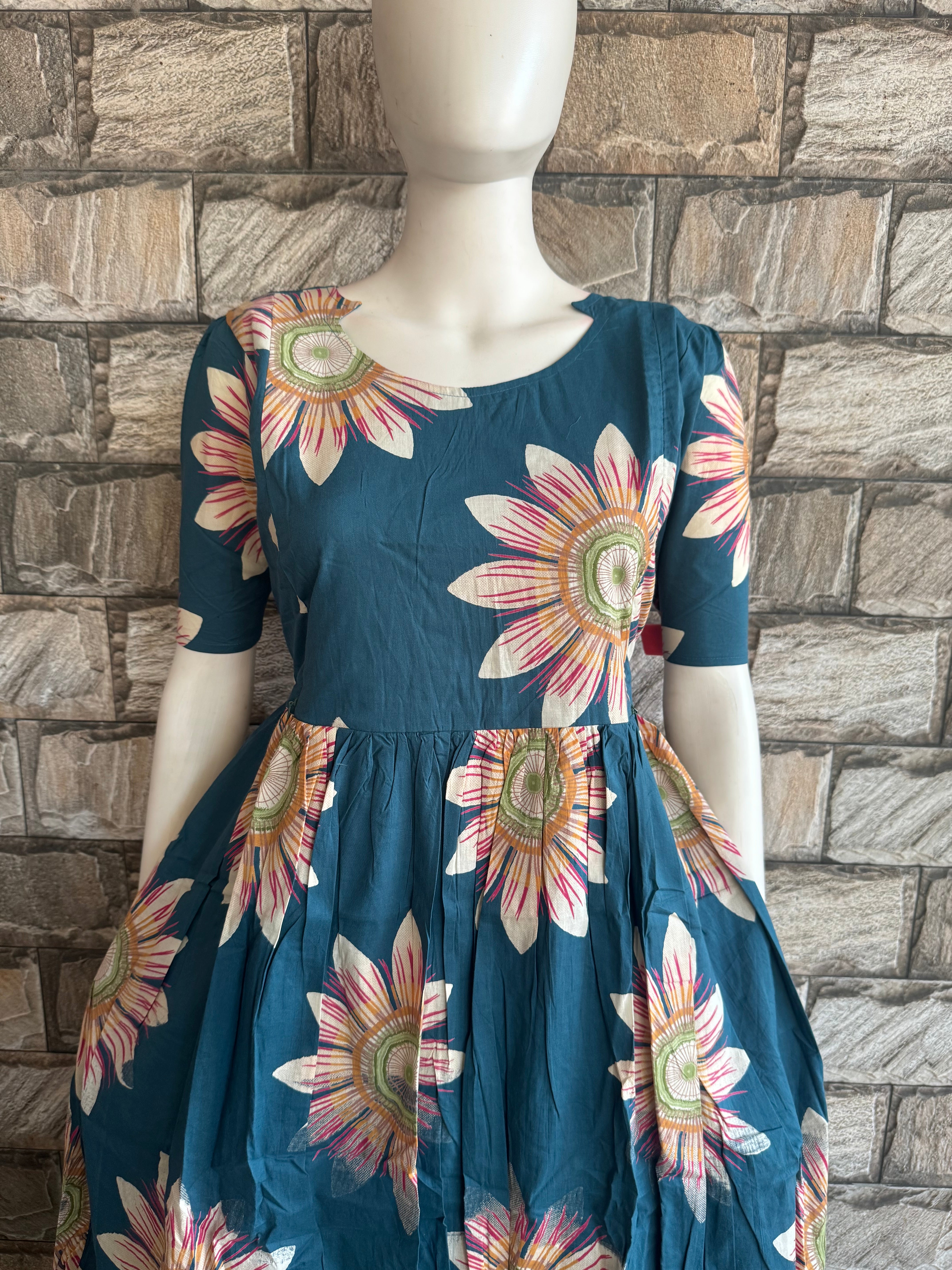 Maternity sunflower cotton Maxi CF164