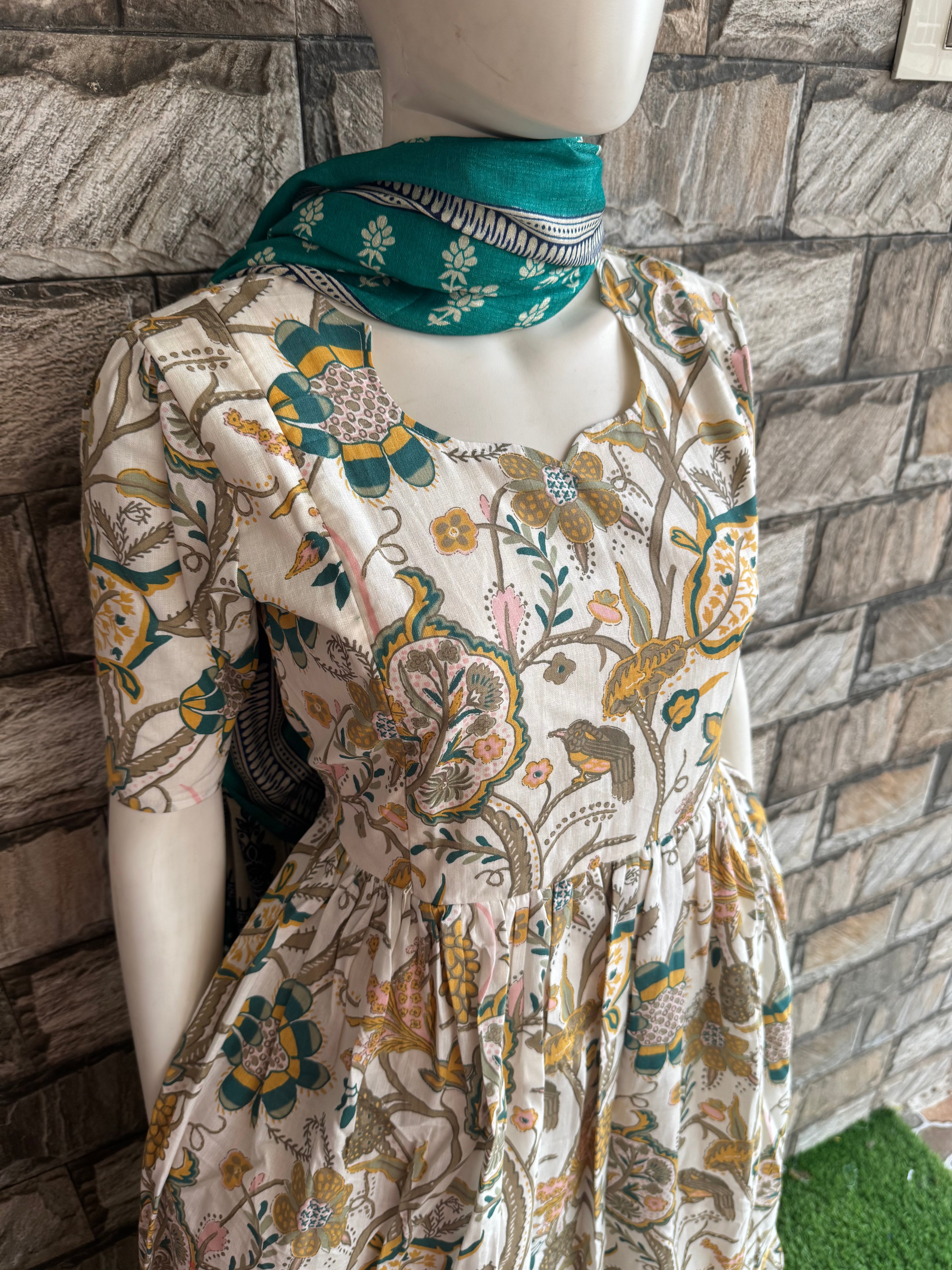 Maternity maxi Half white Tree maxi CF162