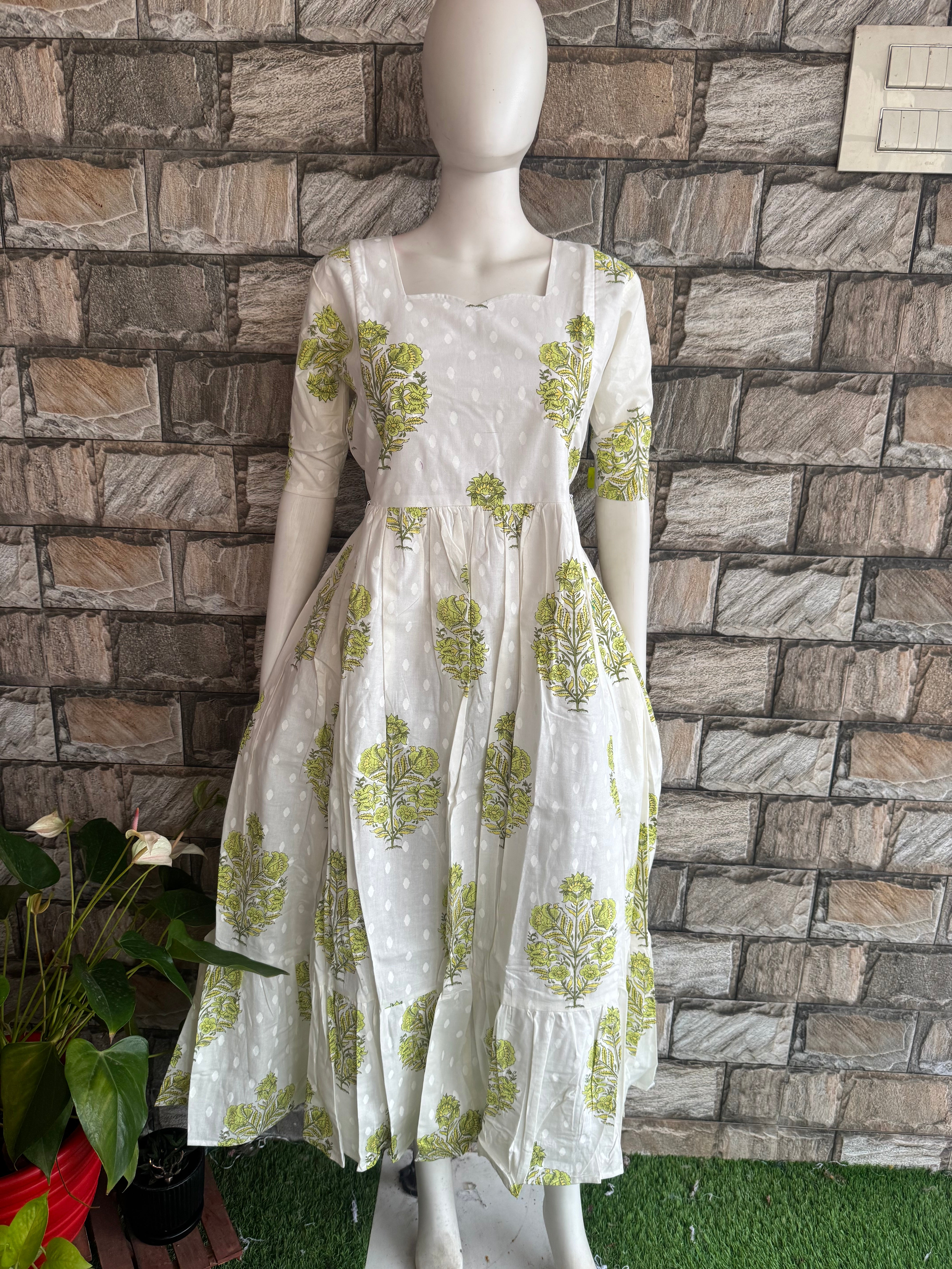 White slub cotton Maxi CF178