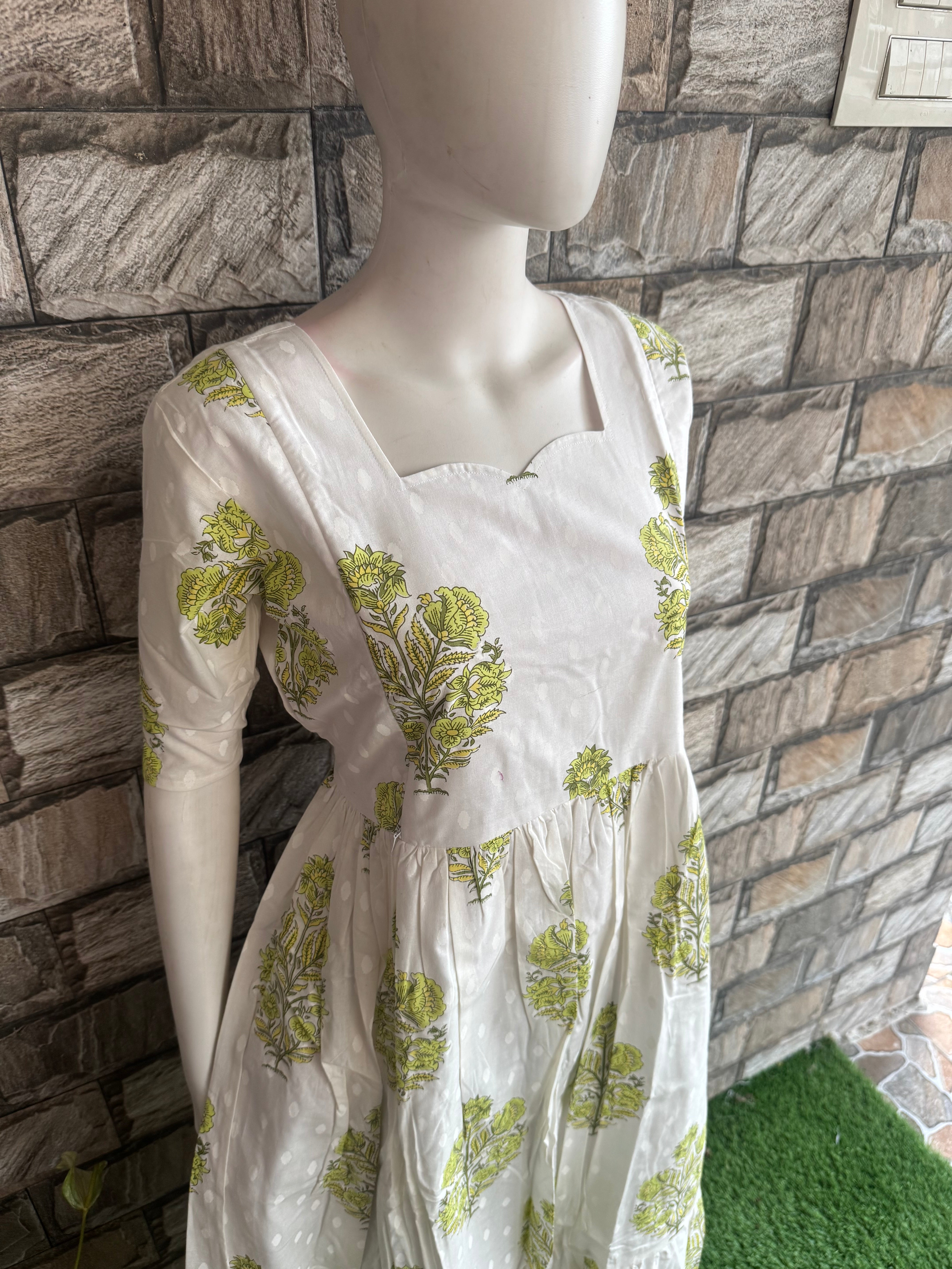 White slub cotton Maxi CF178