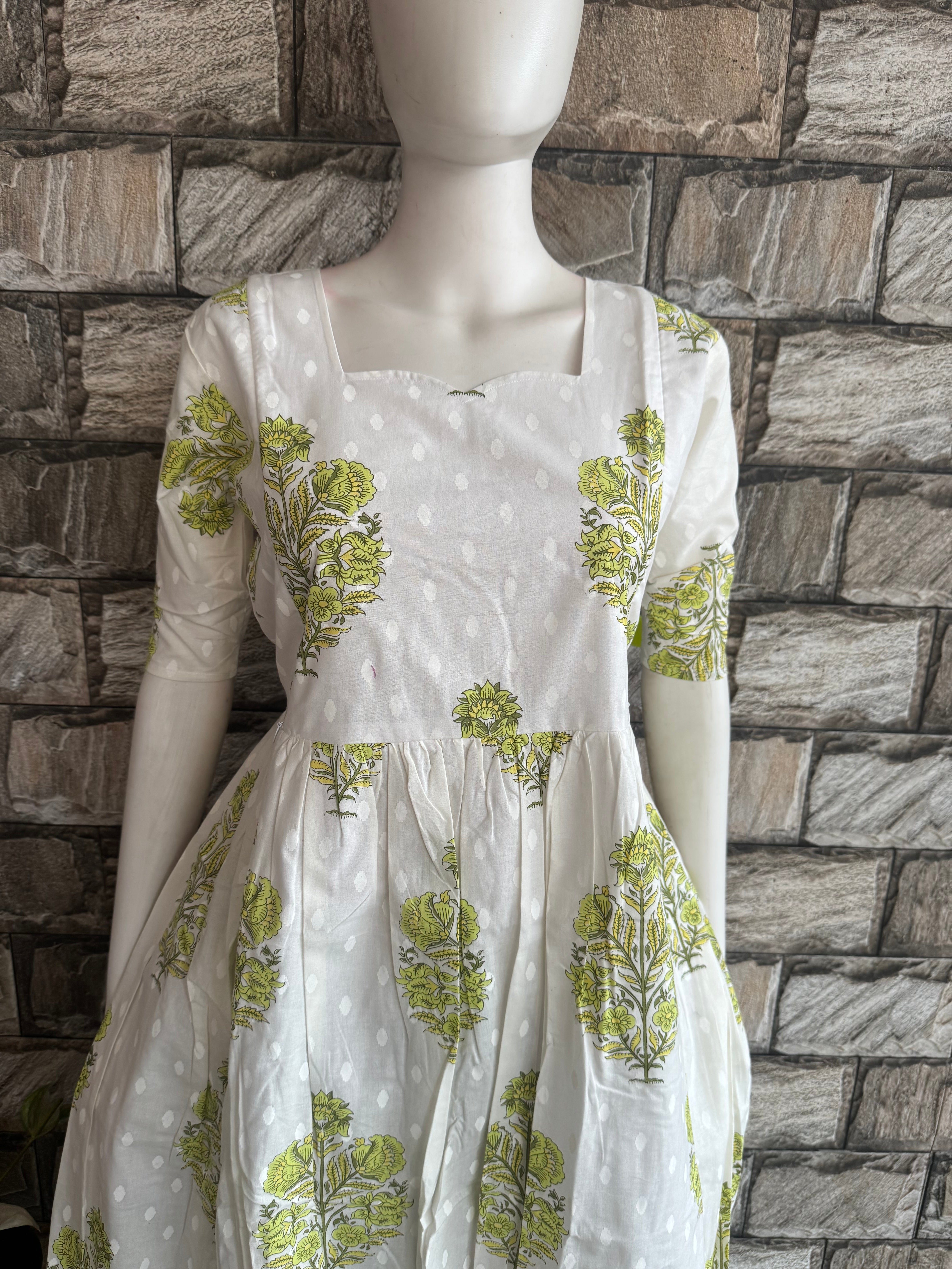 White slub cotton Maxi CF178