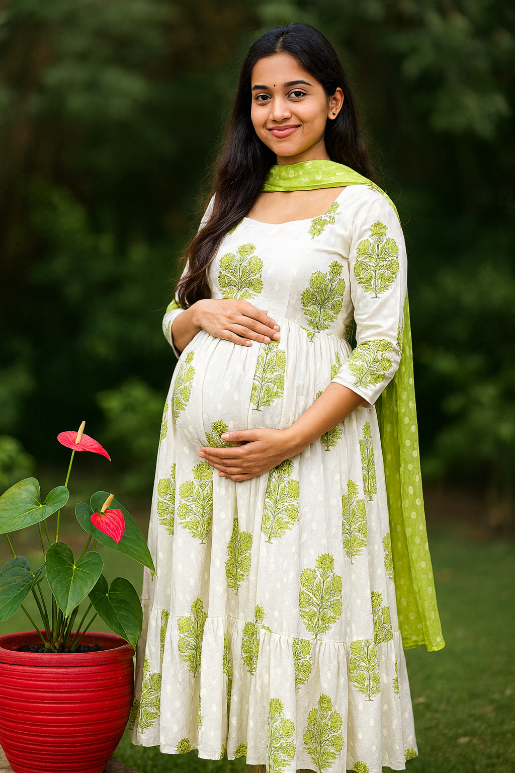 White slub cotton Maxi CF178