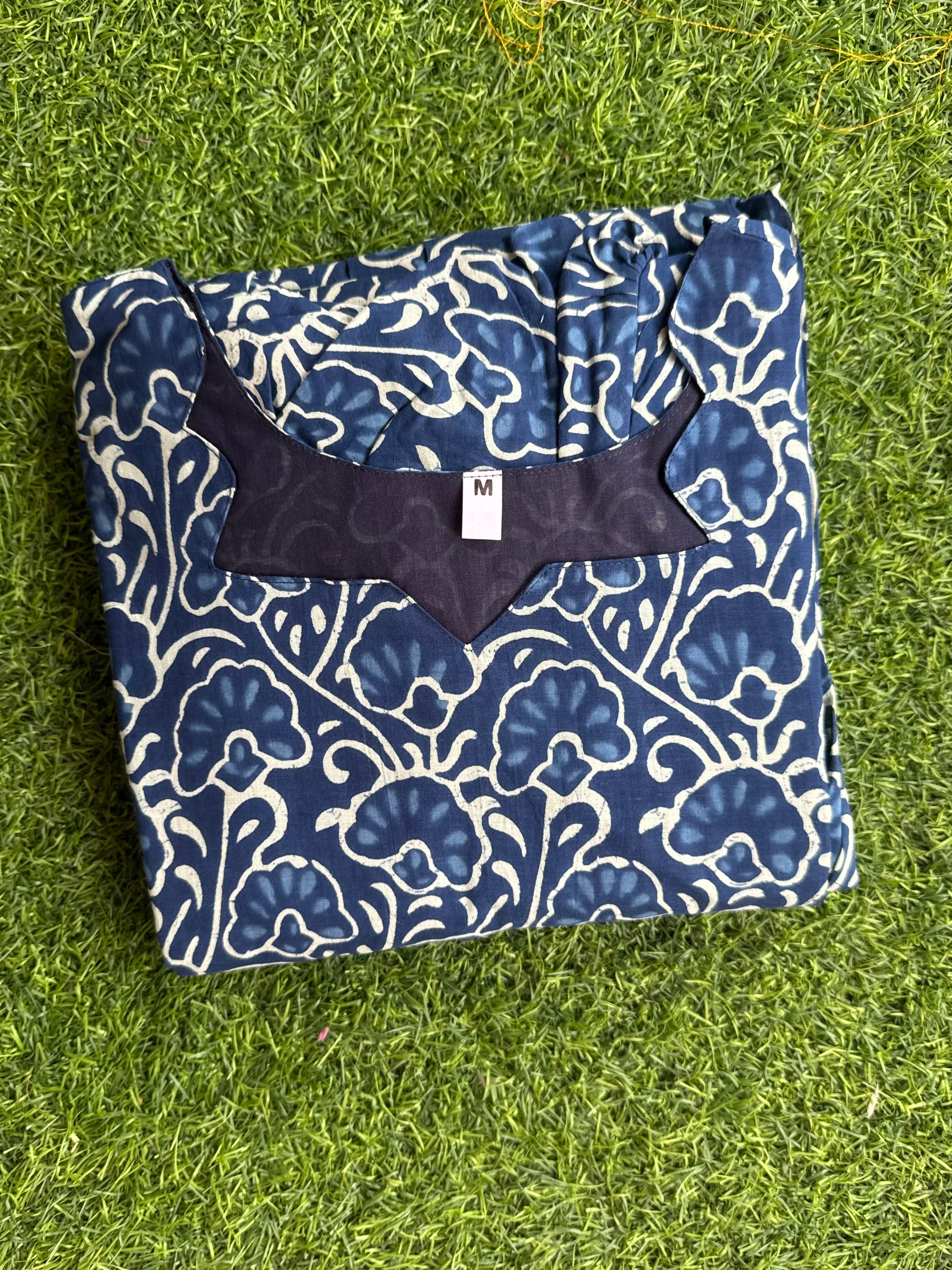 Indigo Blue Perfect maternity Cotton Maxi