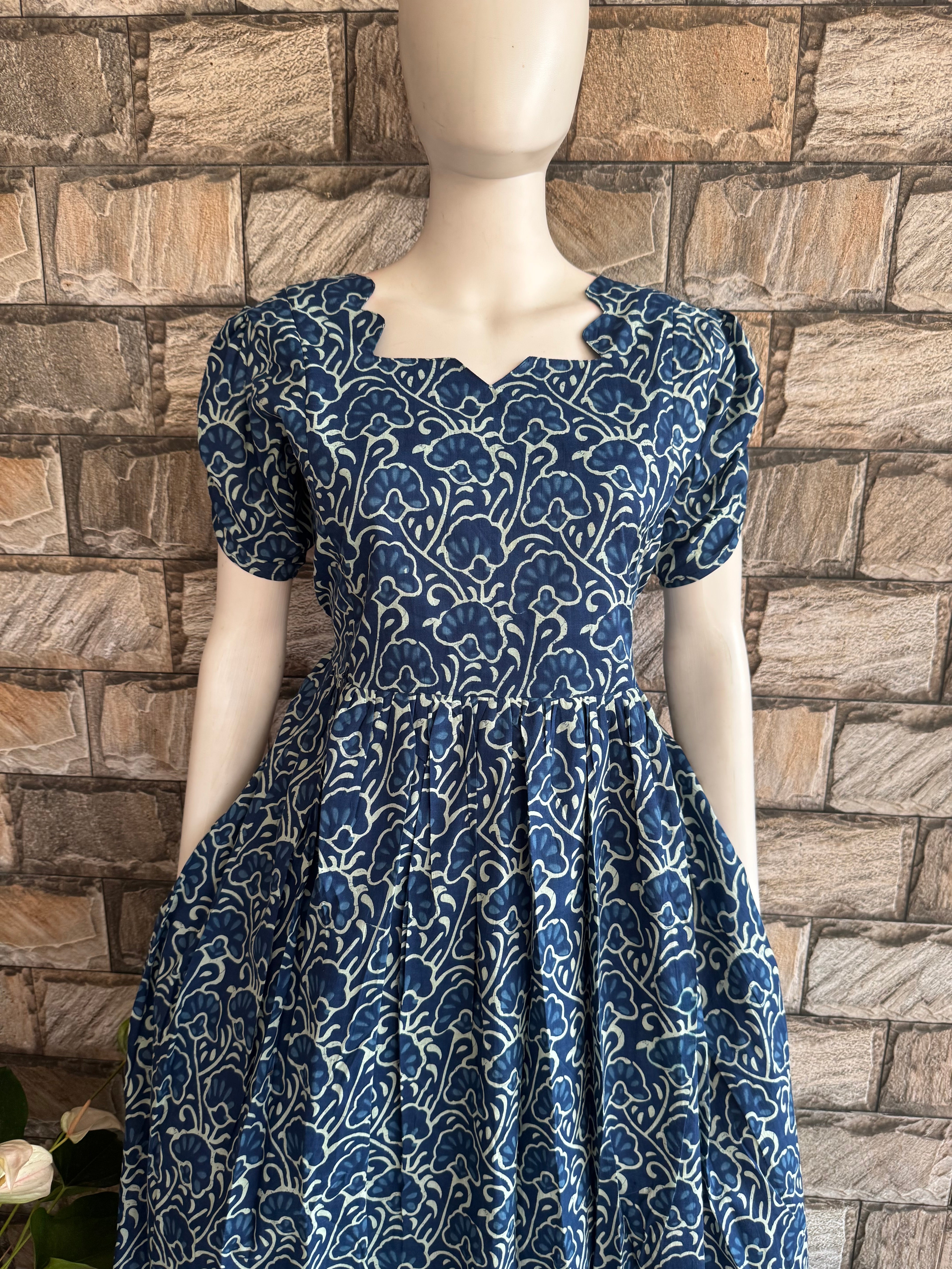 Indigo Blue Perfect maternity Cotton Maxi