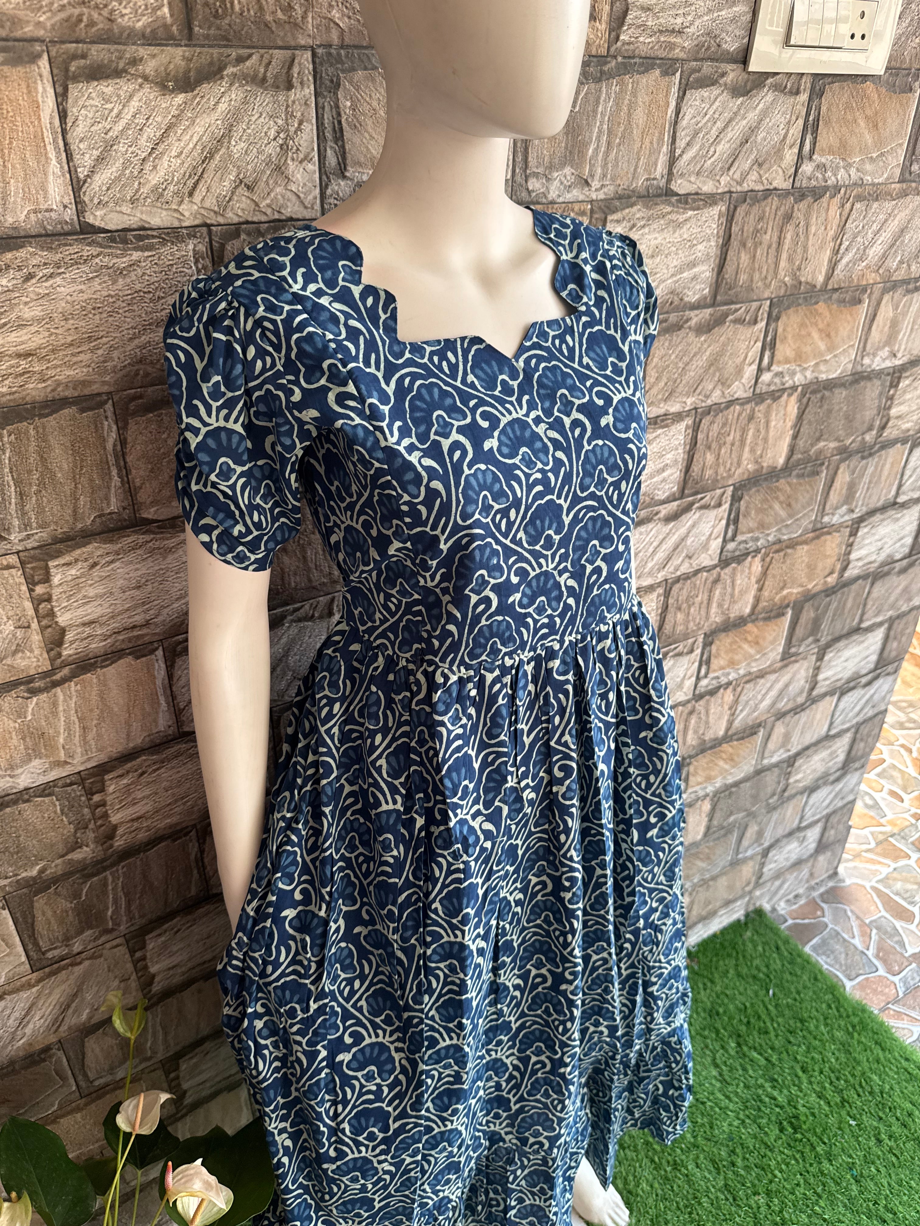 Indigo Blue Perfect maternity Cotton Maxi