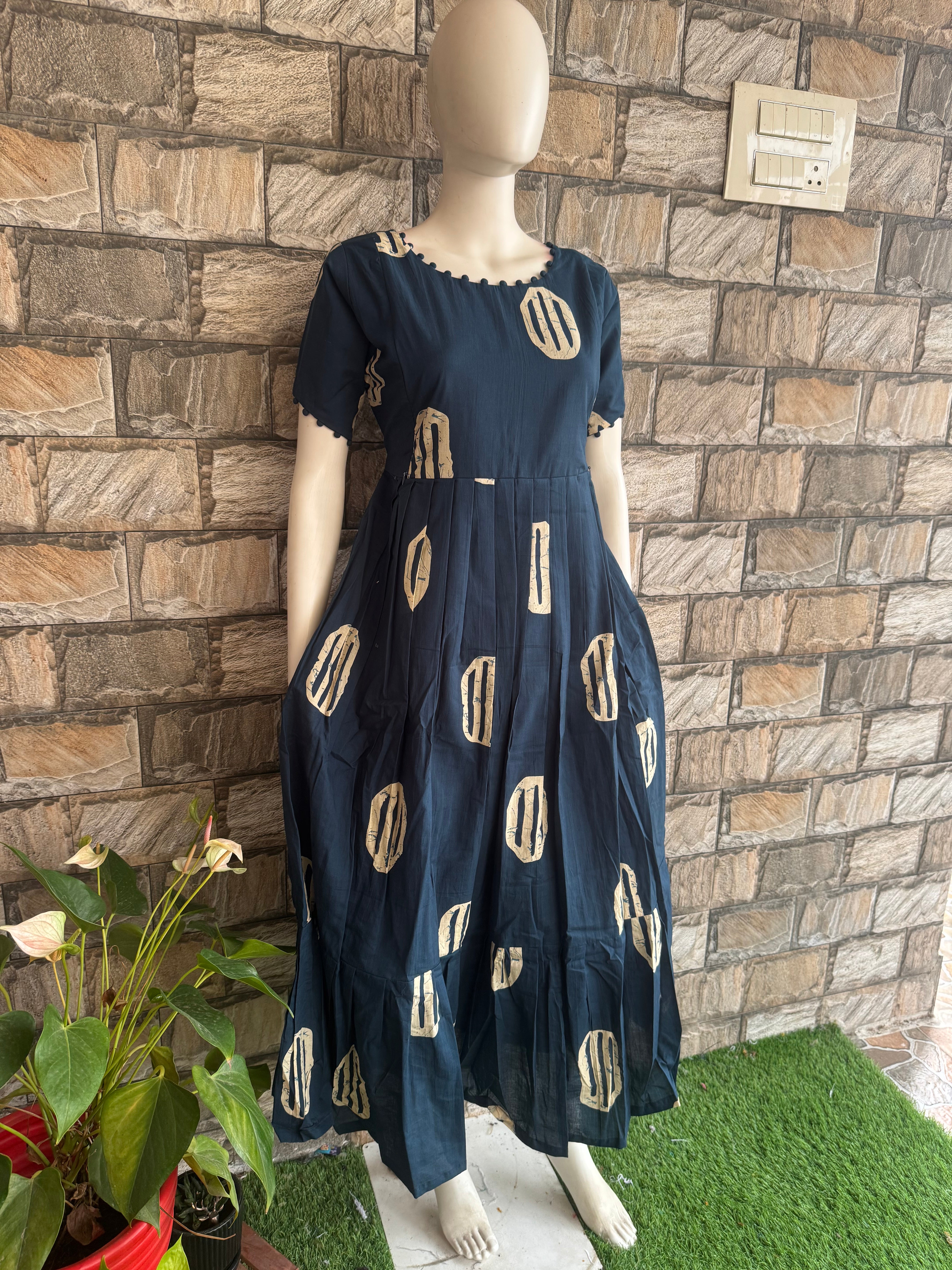 Blush Indigo Comfort Maternity Maxi